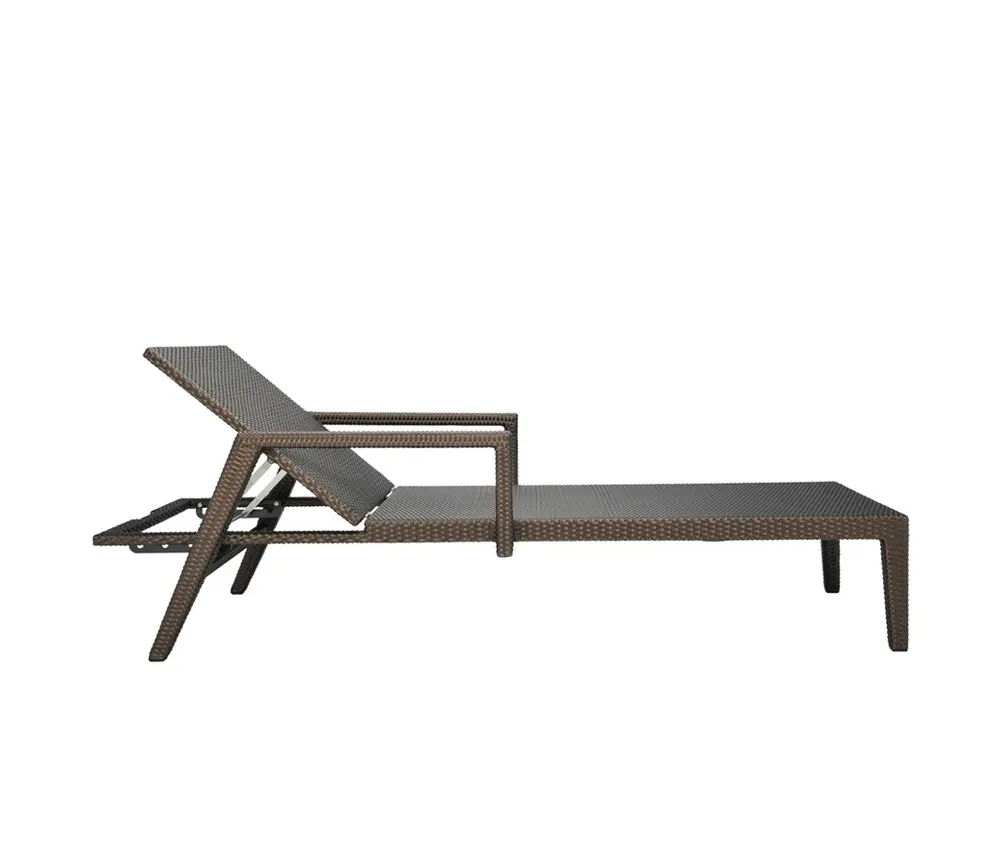 JANUS et Cie - QUINTA FULLY WOVEN CHAISE LOUNGE WITH ARMS