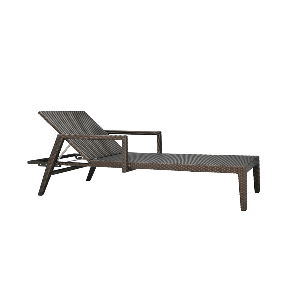 Display product QUINTA FULLY WOVEN CHAISE LOUNGE WITH ARMS from manufacturer JANUS et Cie