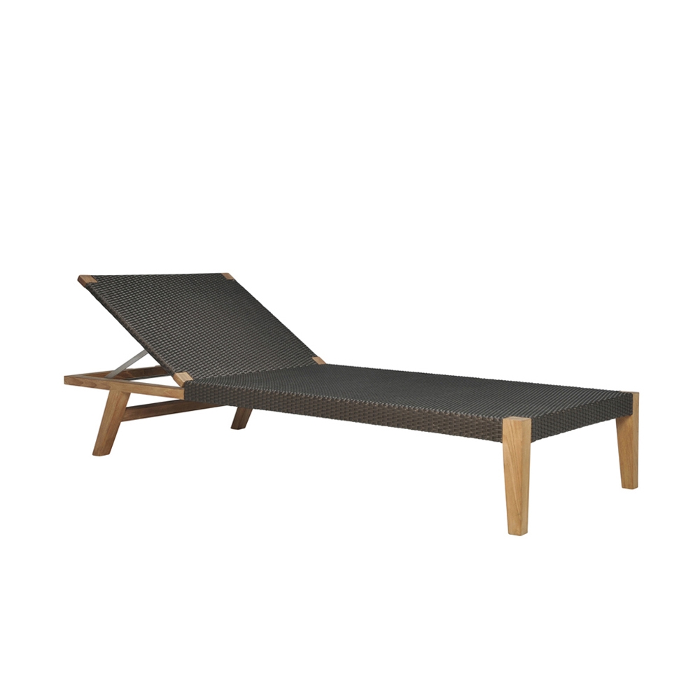 Display product QUINTA TEAK / WOVEN CHAISE LOUNGE from manufacturer JANUS et Cie