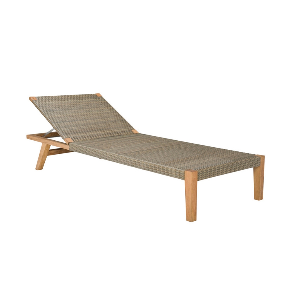 QUINTA TEAK / WOVEN CHAISE LOUNGE