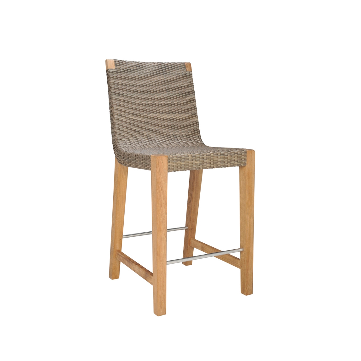 Display product QUINTA TEAK / WOVEN COUNTER STOOL from manufacturer JANUS et Cie