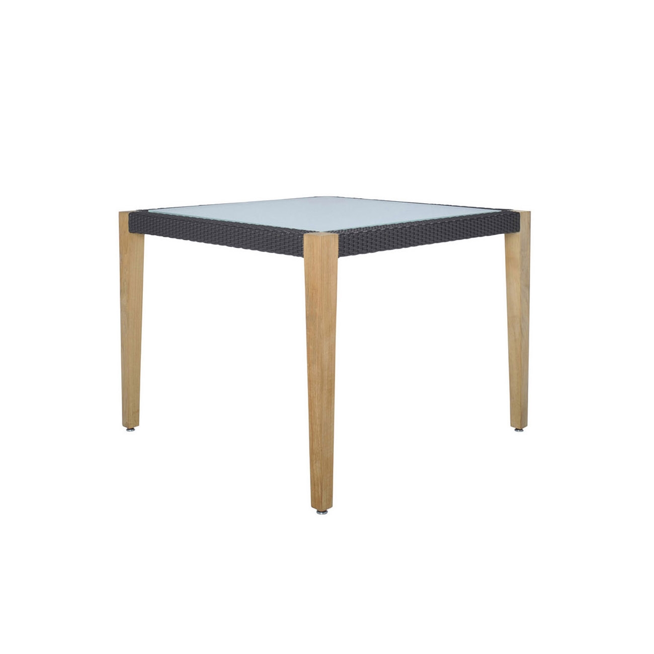 Display product QUINTA TEAK / WOVEN DINING TABLE SQUARE 100 from manufacturer JANUS et Cie