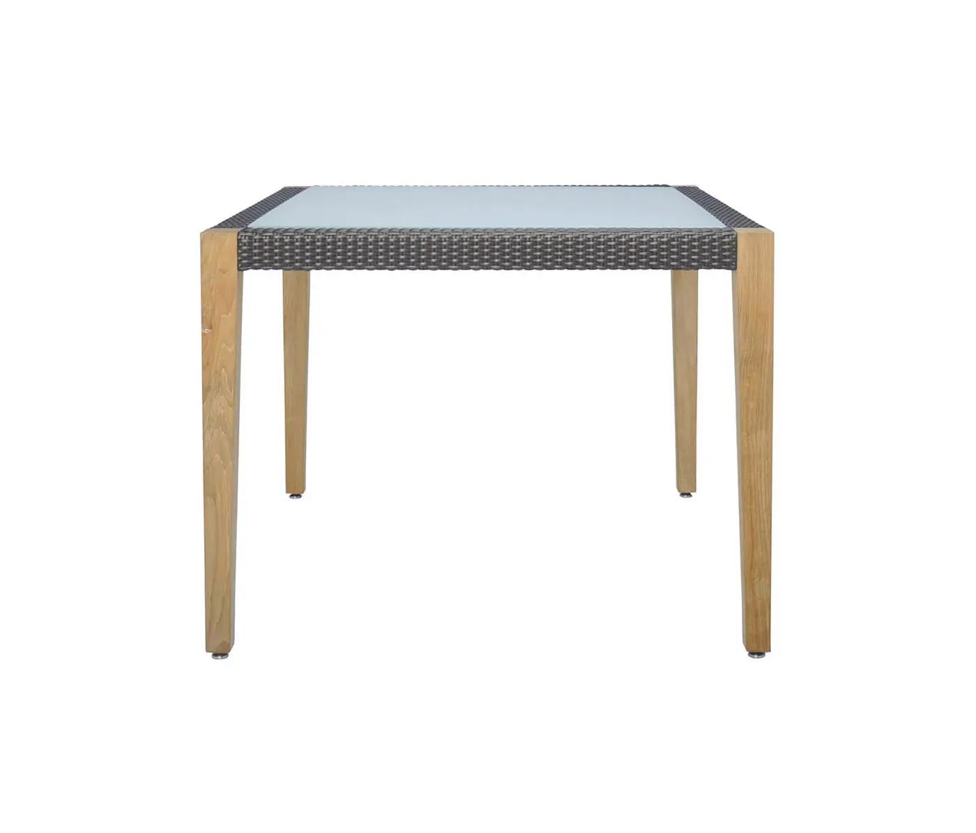 JANUS et Cie - QUINTA TEAK / WOVEN DINING TABLE SQUARE 100
