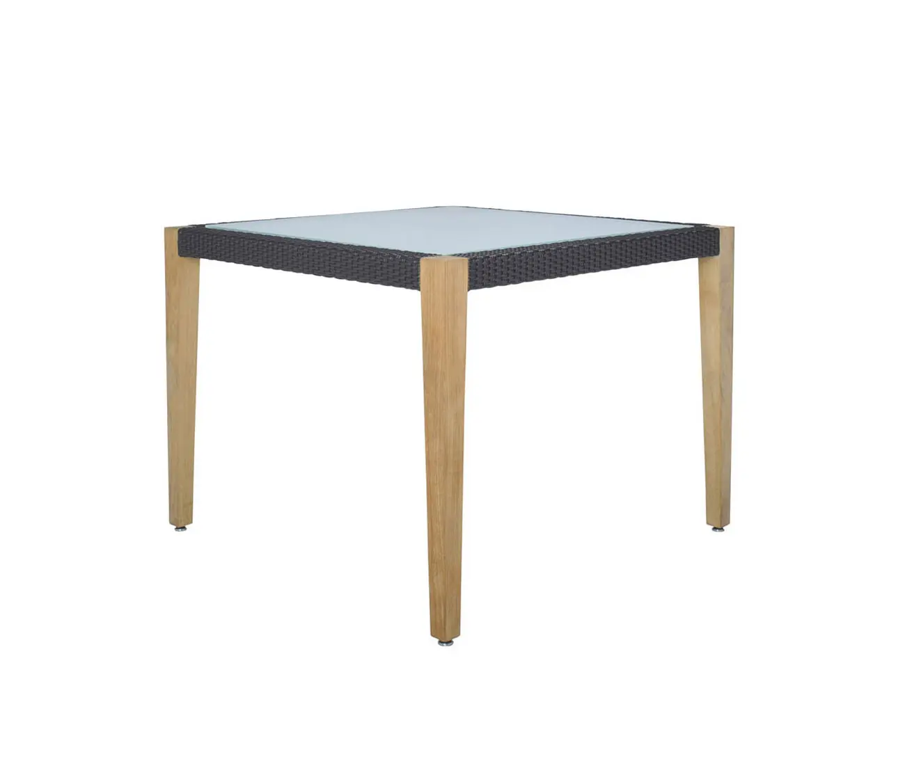 JANUS et Cie - QUINTA TEAK / WOVEN DINING TABLE SQUARE 100