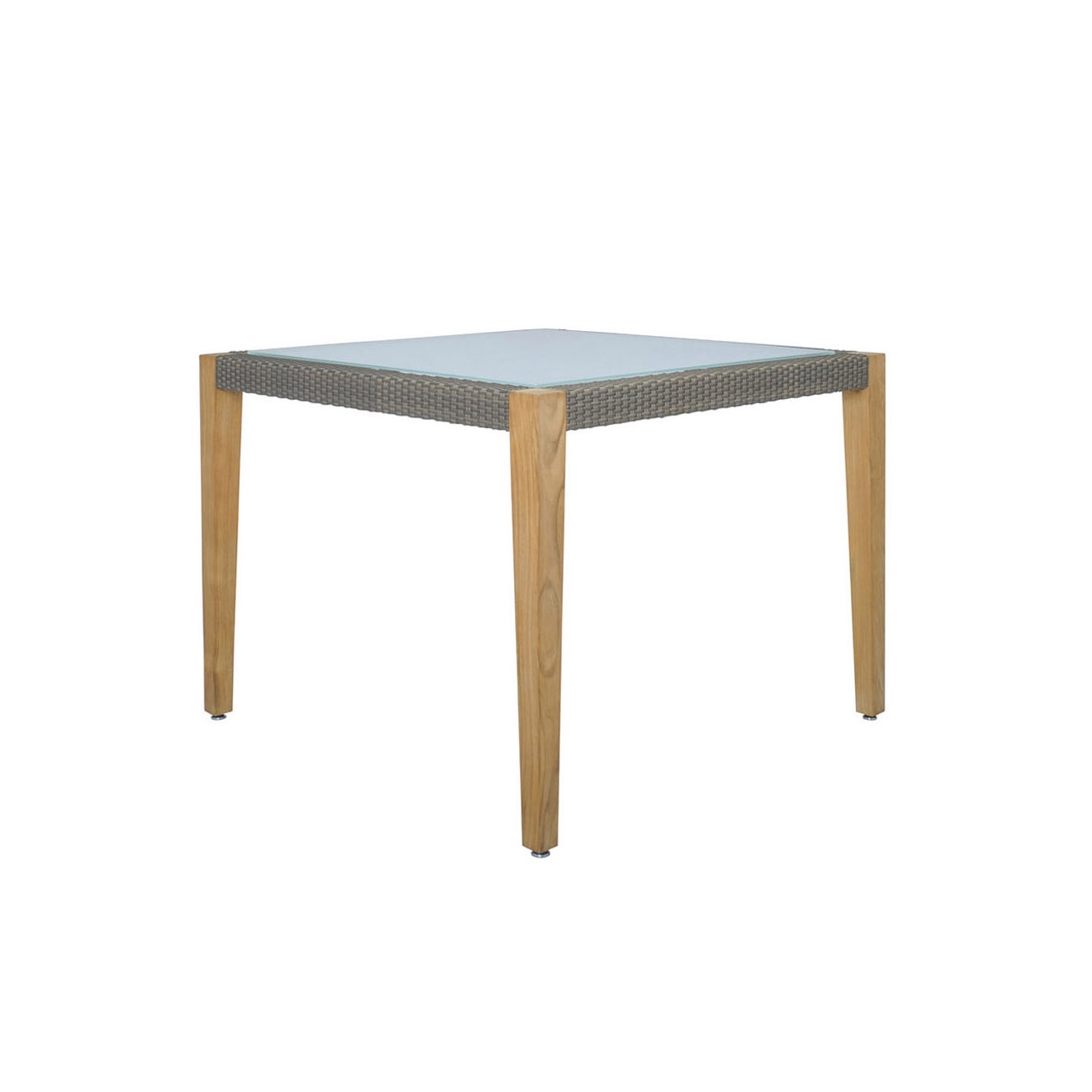 QUINTA TEAK / WOVEN DINING TABLE SQUARE 100