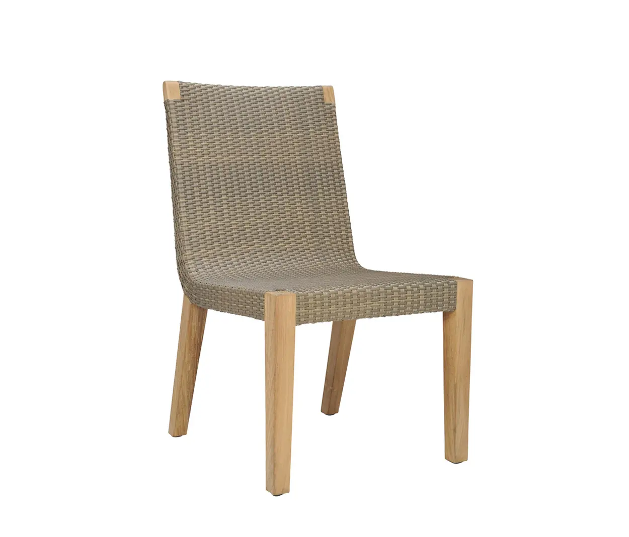 JANUS et Cie - QUINTA TEAK / WOVEN SIDE CHAIR