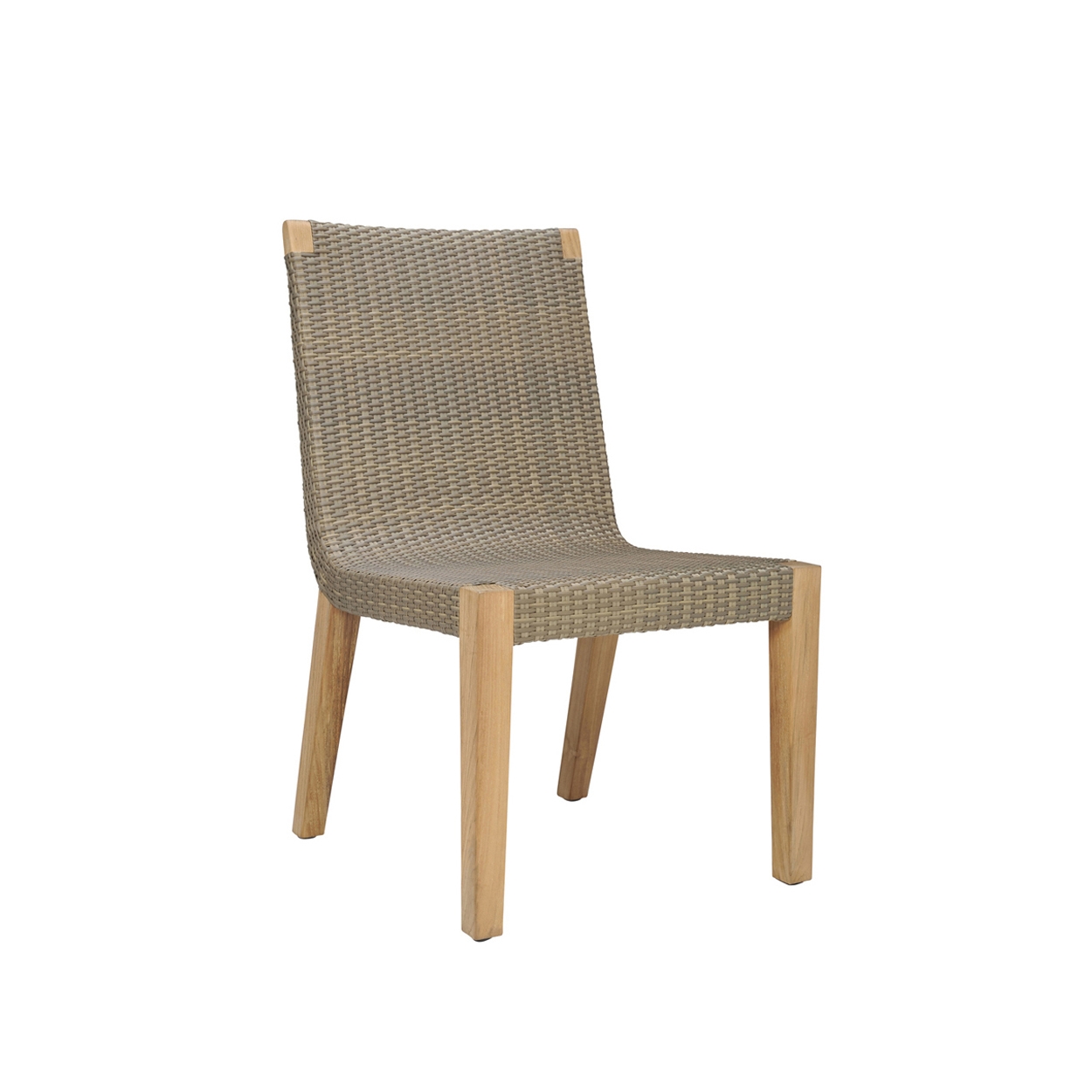 QUINTA TEAK / WOVEN SIDE CHAIR