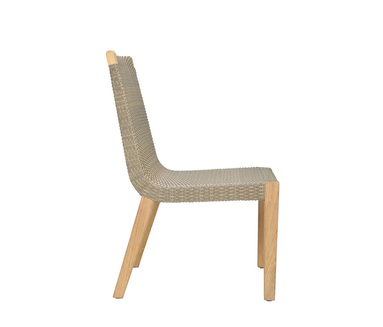 JANUS et Cie - QUINTA TEAK / WOVEN SIDE CHAIR
