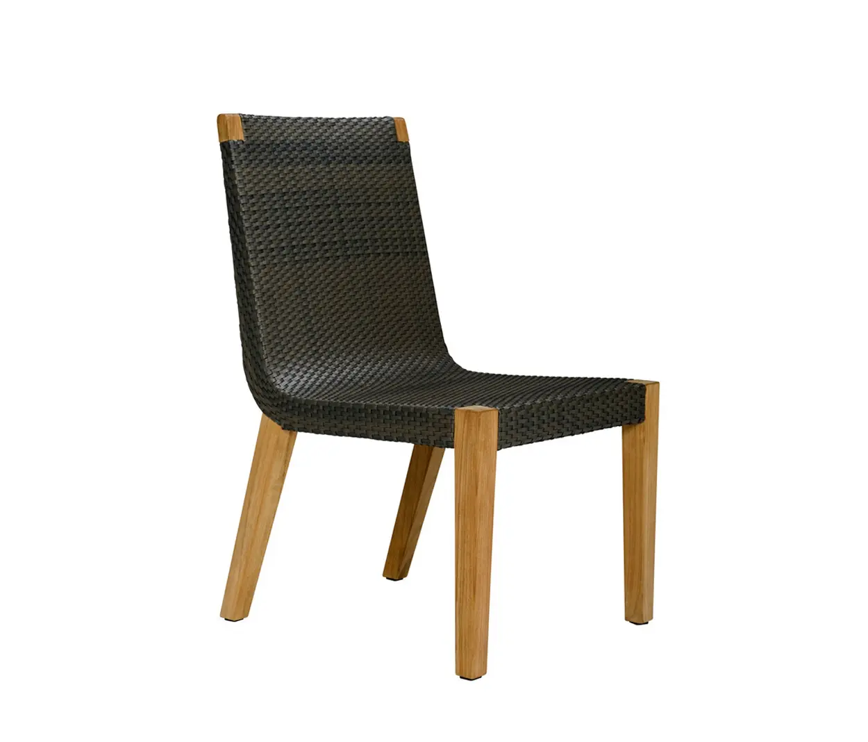 JANUS et Cie - QUINTA TEAK / WOVEN SIDE CHAIR