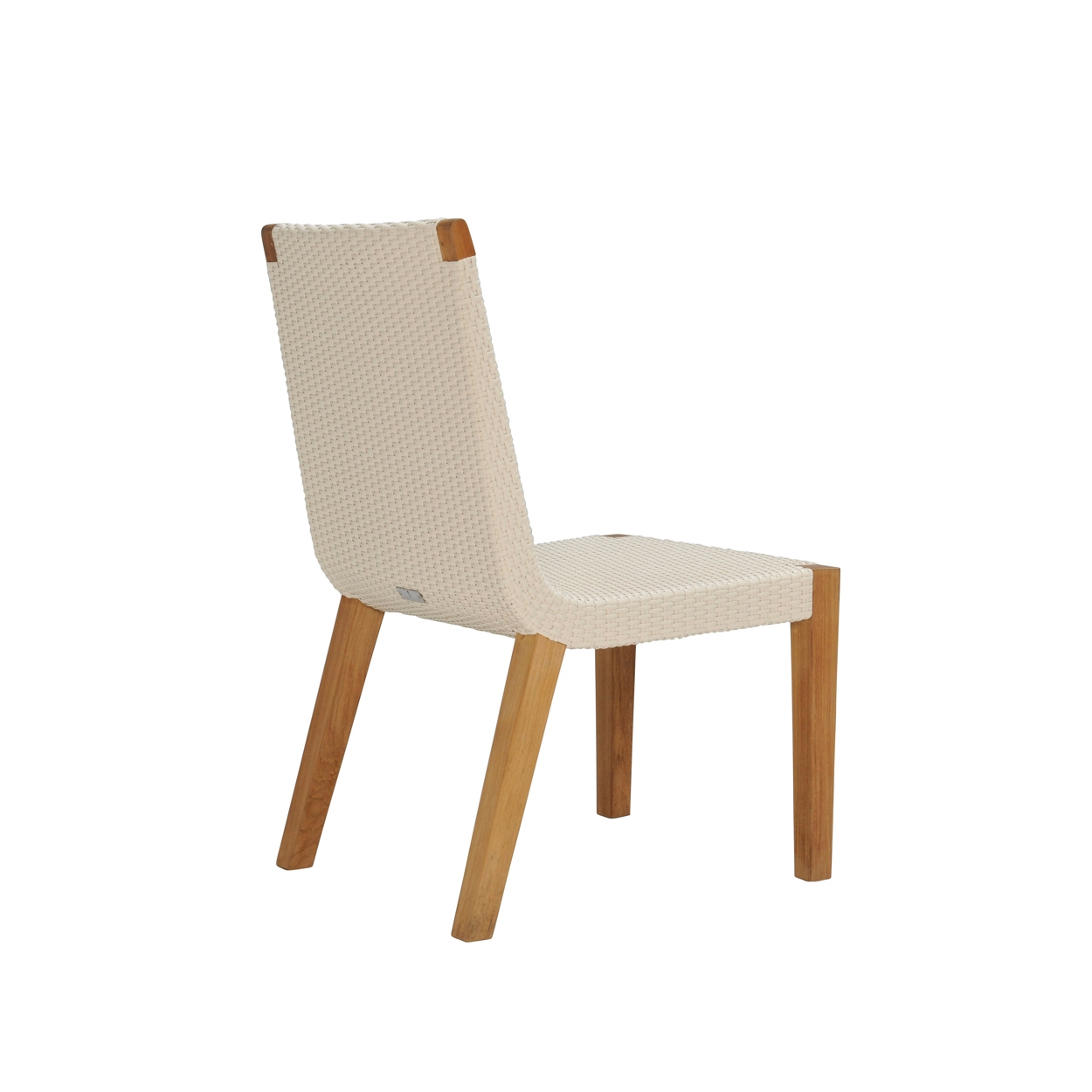 Display product QUINTA TEAK / WOVEN SIDE CHAIR from manufacturer JANUS et Cie