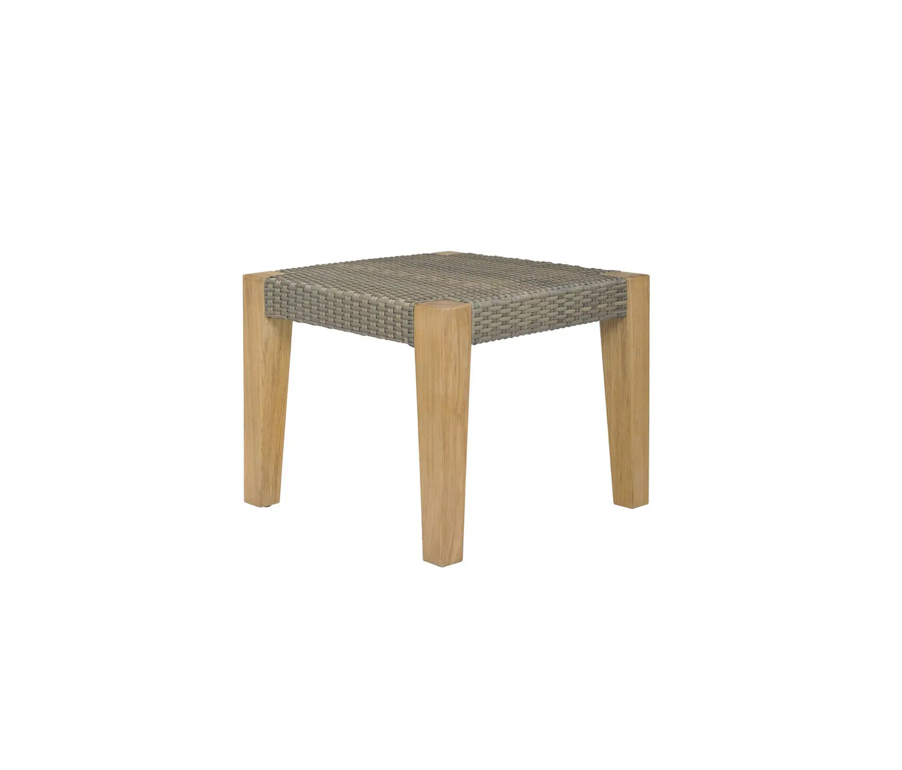 JANUS et Cie - QUINTA TEAK / WOVEN SIDE TABLE SQUARE 45