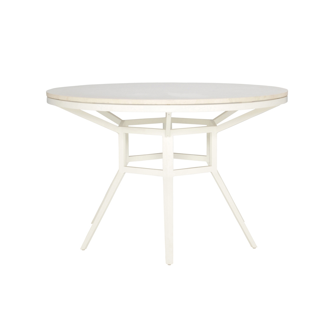 SLANT STONE TOP DINING TABLE ROUND 122