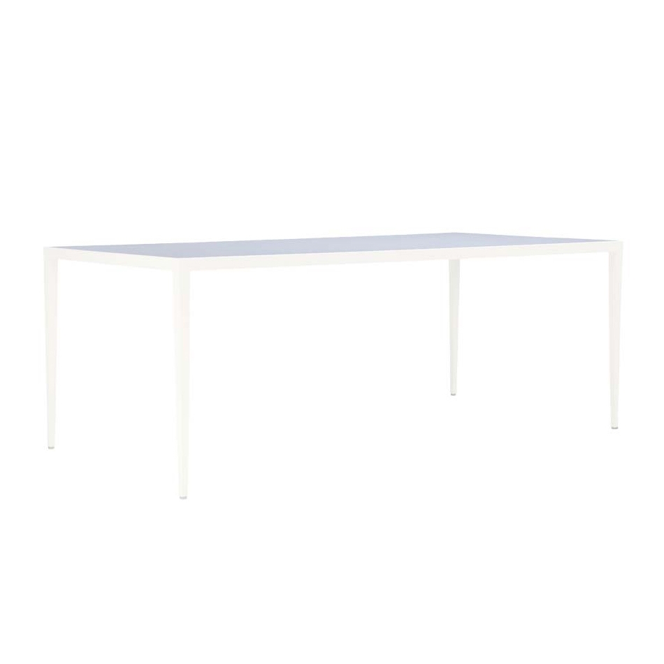 SLANT GLASS TOP DINING TABLE RECTANGLE 200