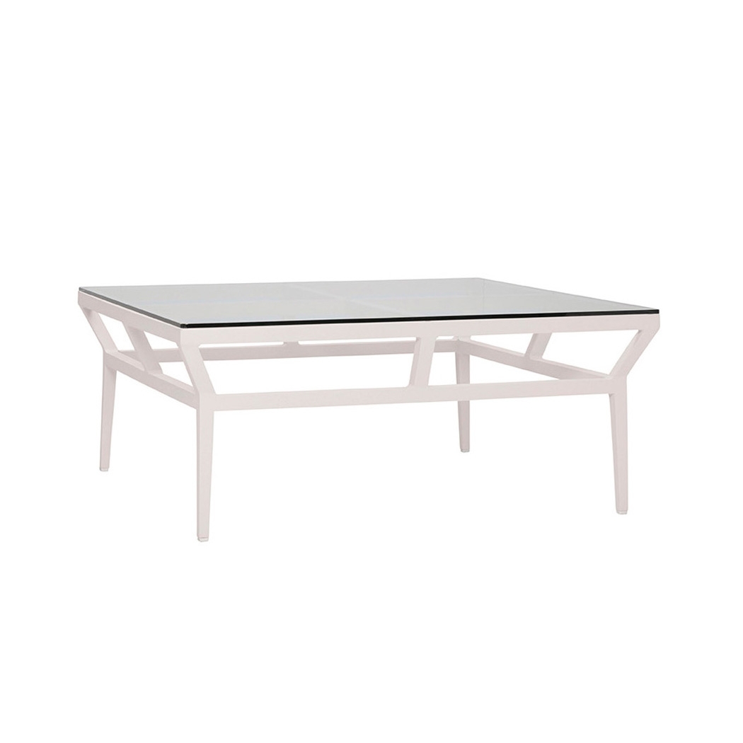 SLANT GLASS TOP COCKTAIL TABLE SQUARE 102