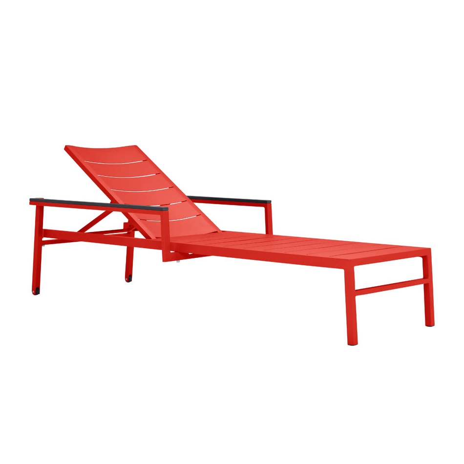 DUO STACKABLE CHAISE LOUNGE WITH ARMS