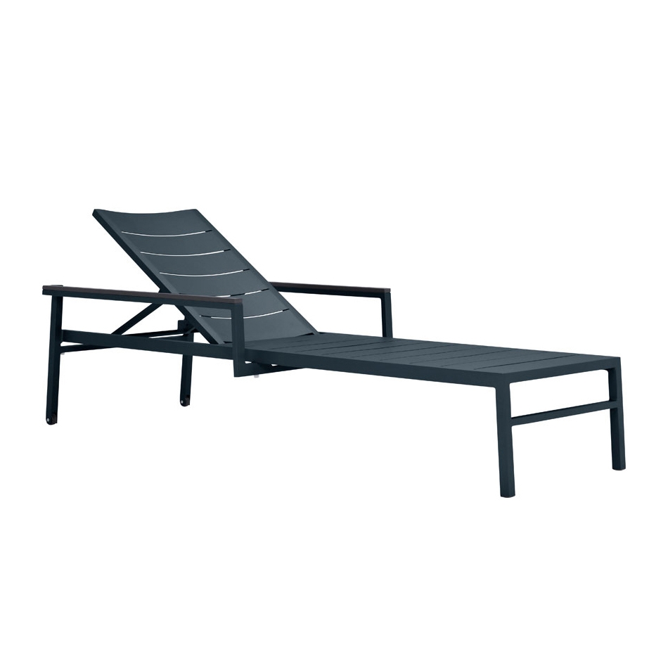 DUO STACKABLE CHAISE LOUNGE WITH ARMS