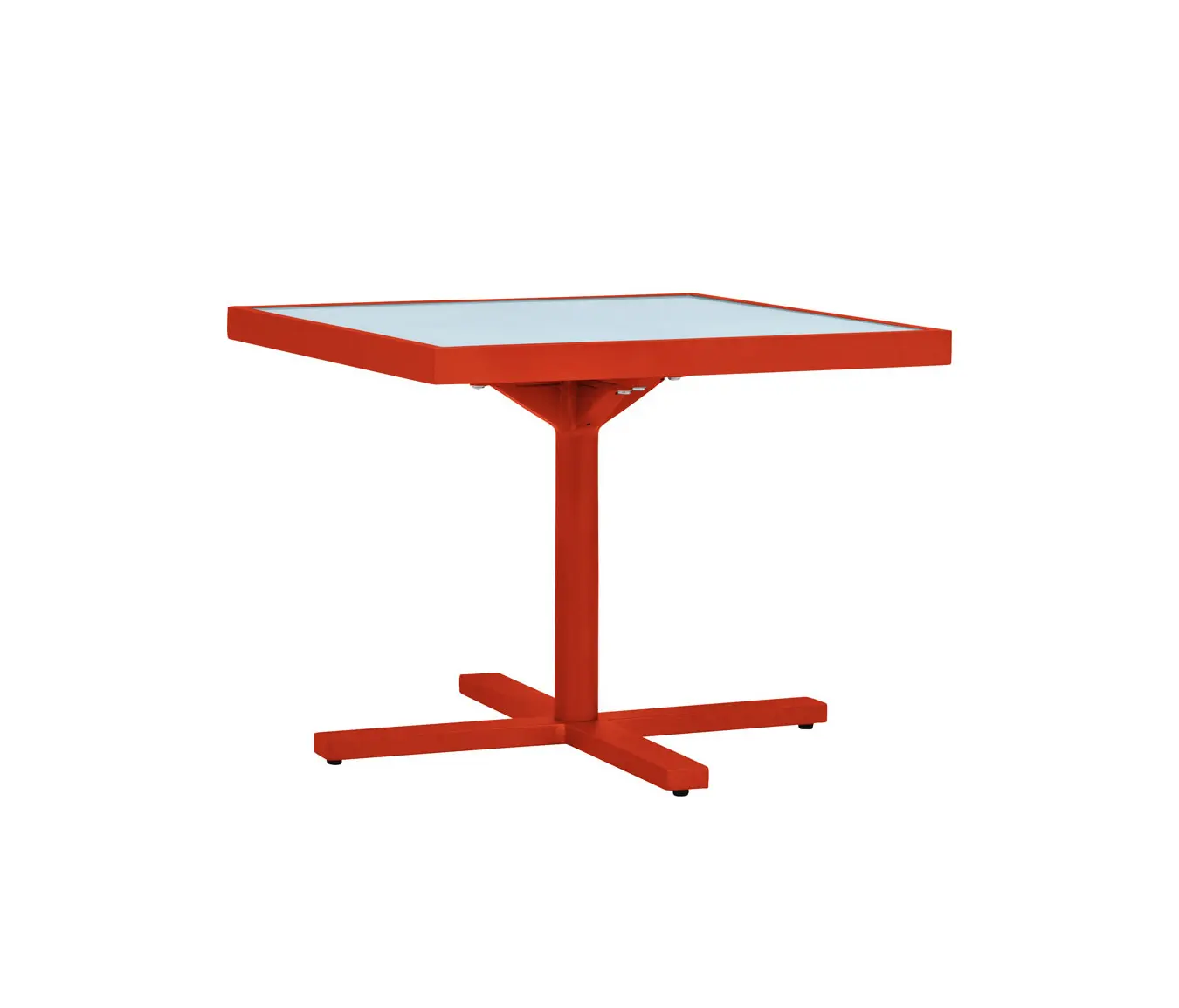 JANUS et Cie - DUO GLASS TOP SIDE TABLE SQUARE 53
