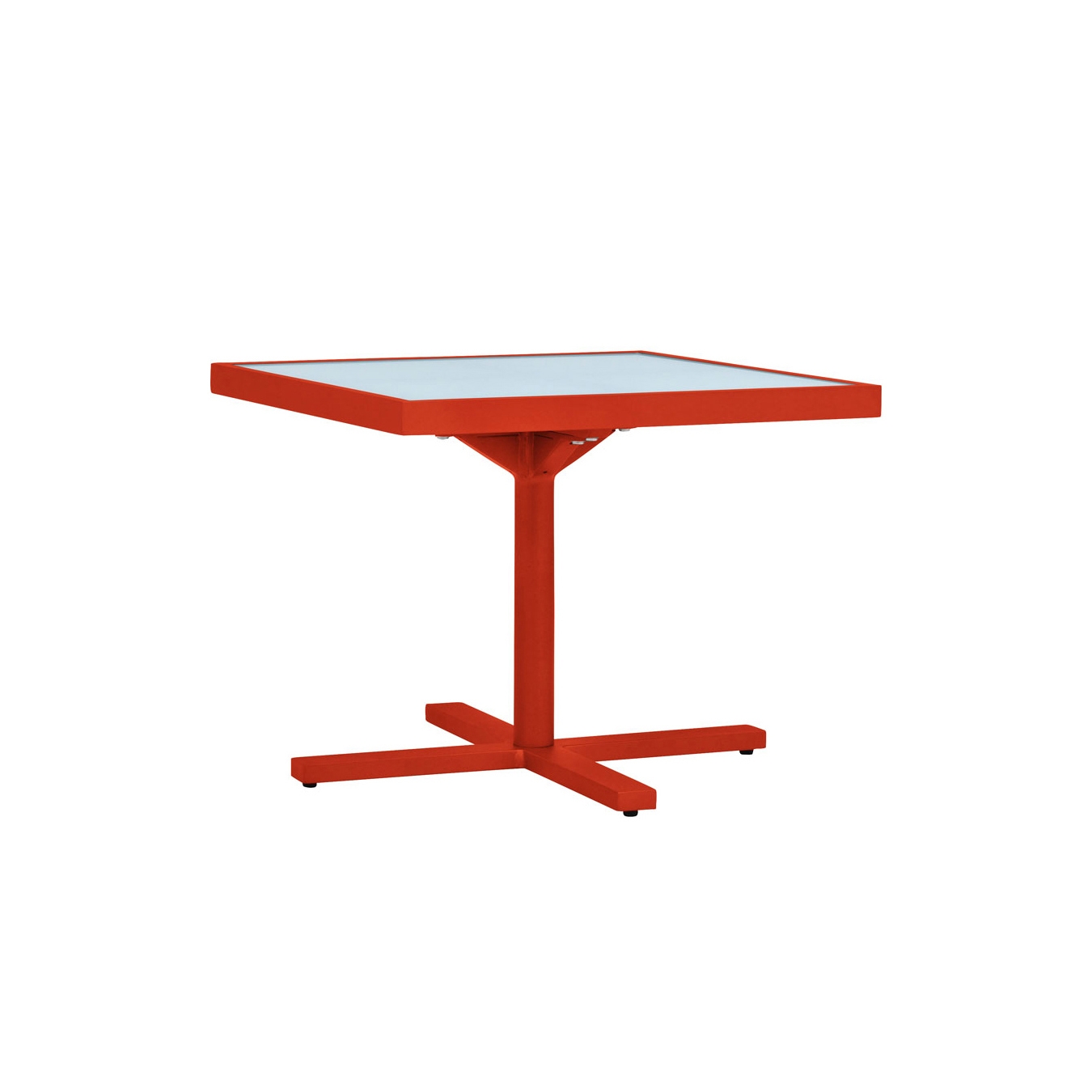 DUO GLASS TOP SIDE TABLE SQUARE 53