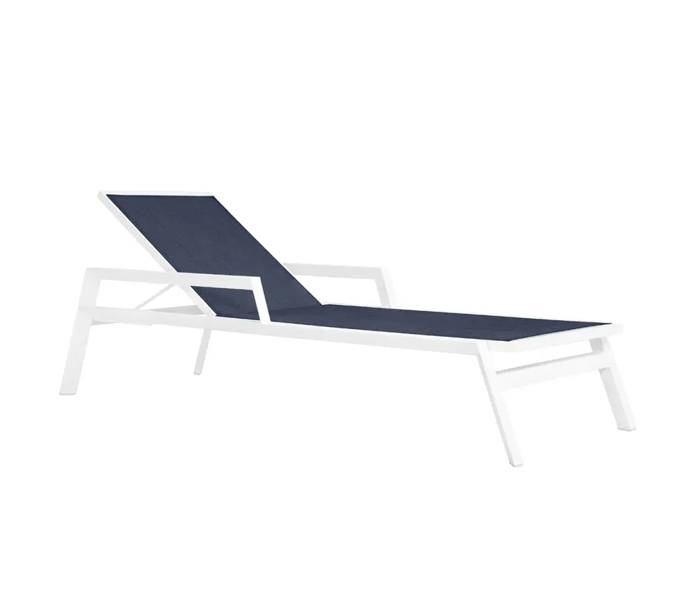 JANUS et Cie - TRIG CHAISE LOUNGE WITH ARMS