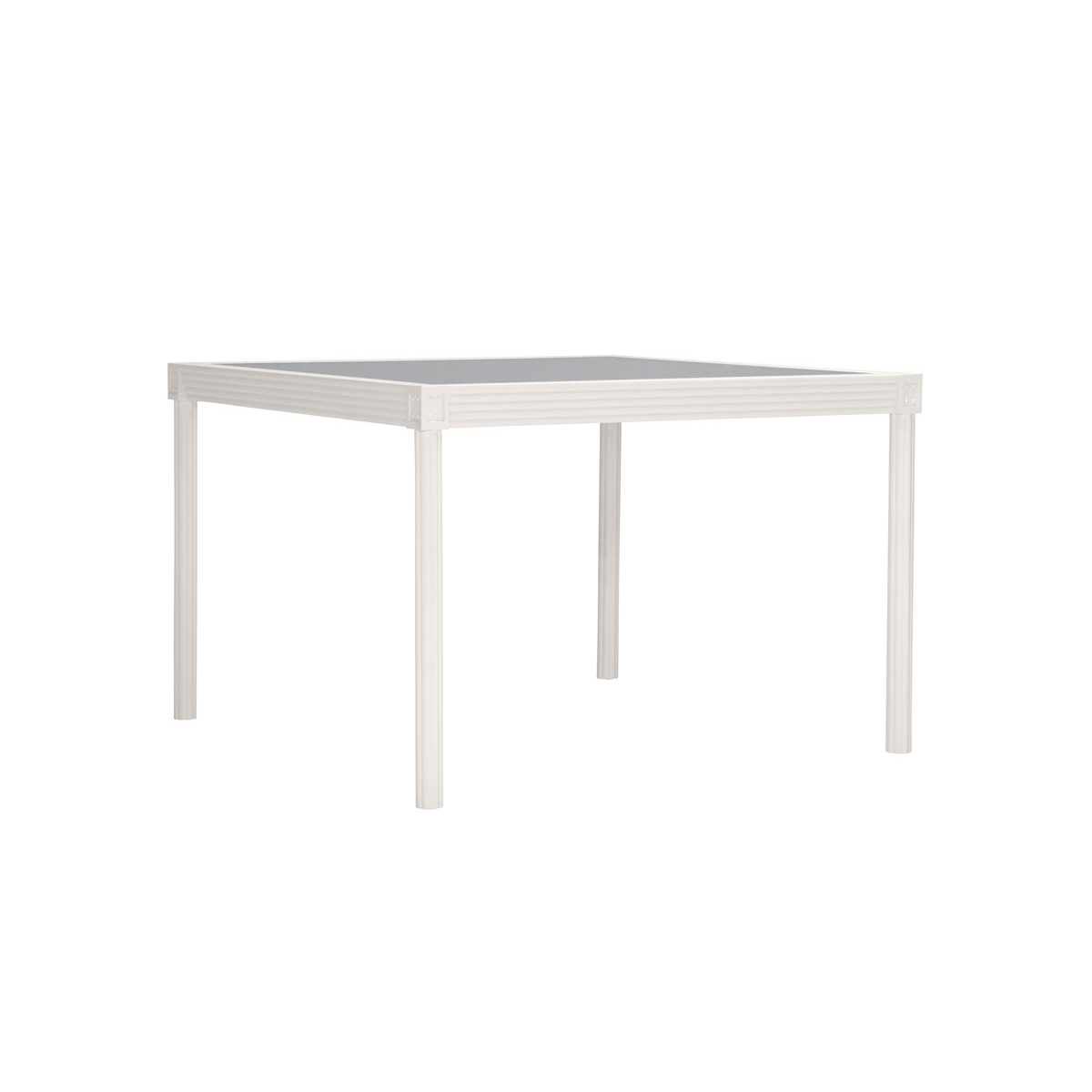 QUADRATL GLASS TOP DINING TABLE SQUARE 110