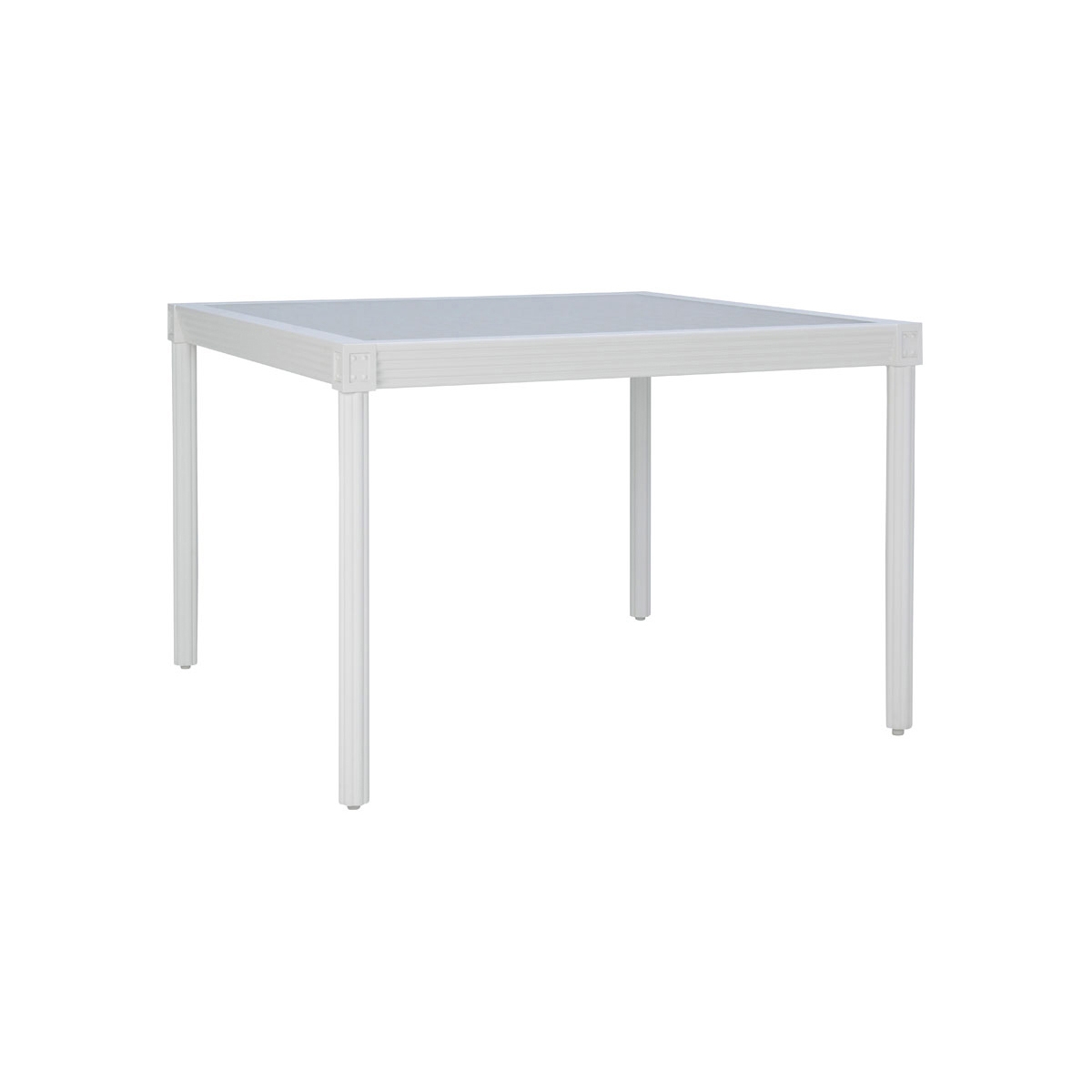 QUADRATL GLASS TOP DINING TABLE SQUARE 110