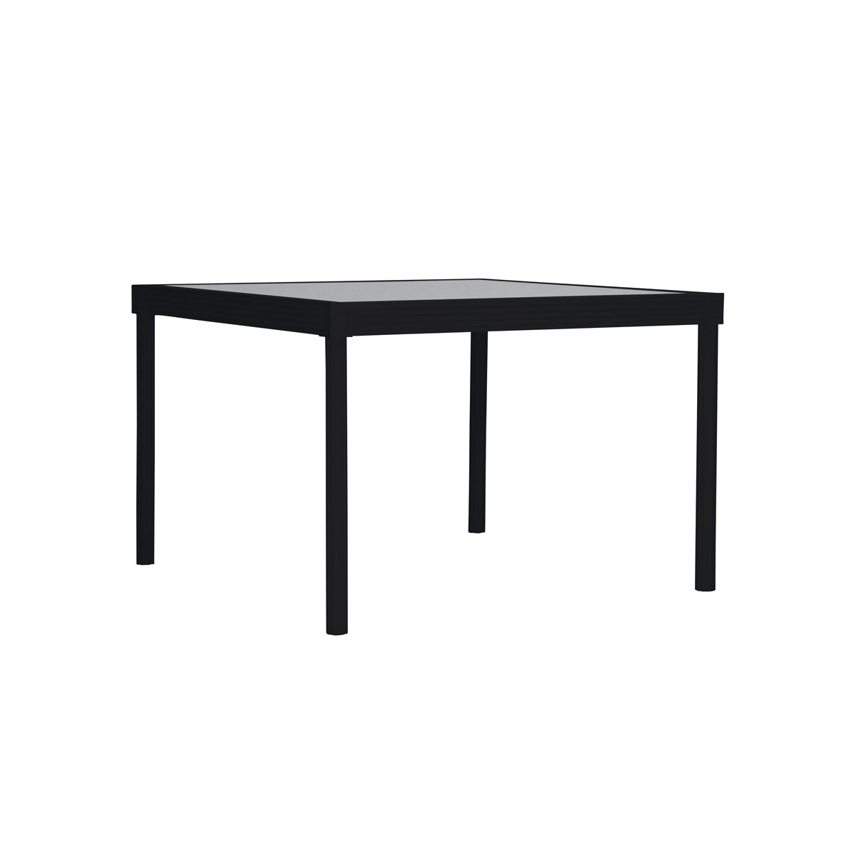Display product QUADRATL GLASS TOP DINING TABLE SQUARE 110 from manufacturer JANUS et Cie