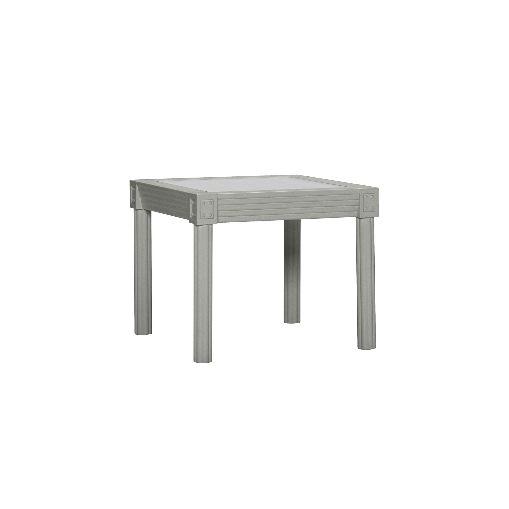 QUADRATL GLASS TOP SIDE TABLE RECTANGLE 56