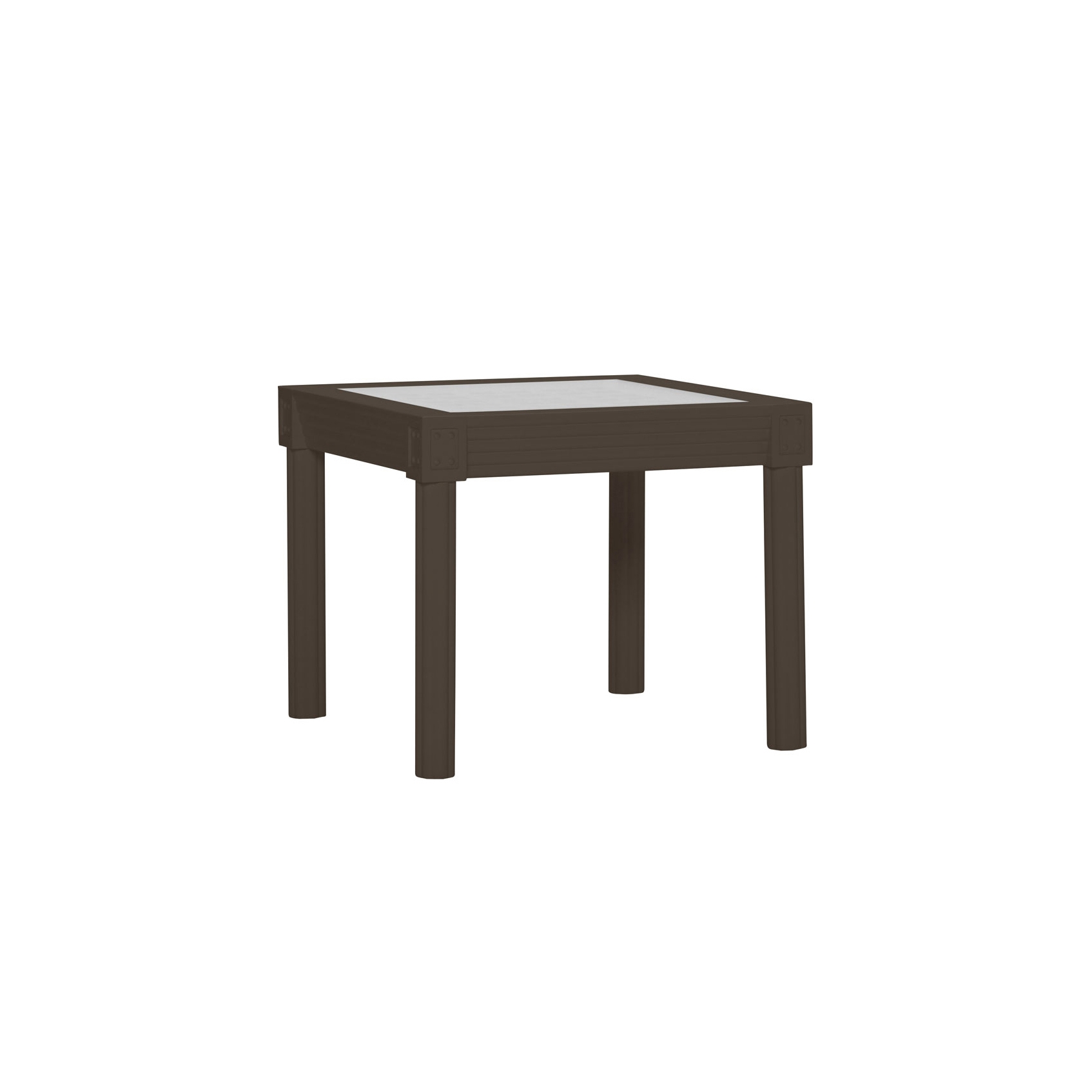 QUADRATL GLASS TOP SIDE TABLE RECTANGLE 56