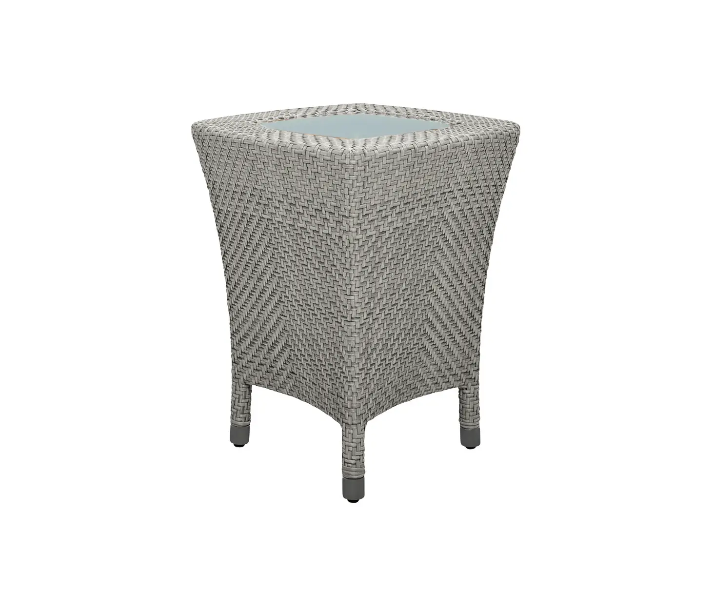 JANUS et Cie - AMARI GLASS TOP SIDE TABLE SQUARE 45
