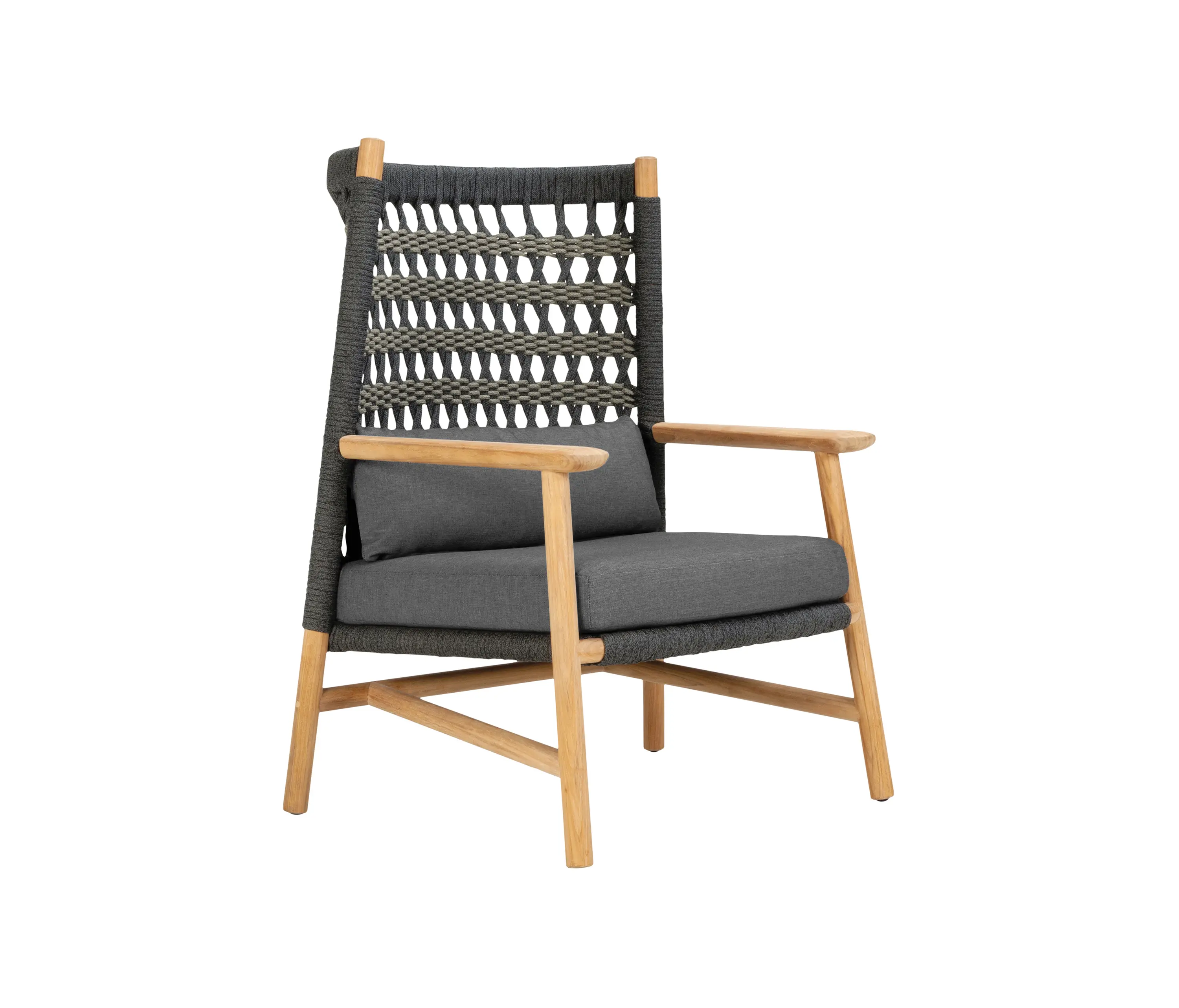 JANUS et Cie - ANATRA TEAK HIGH BACK LOUNGE CHAIR