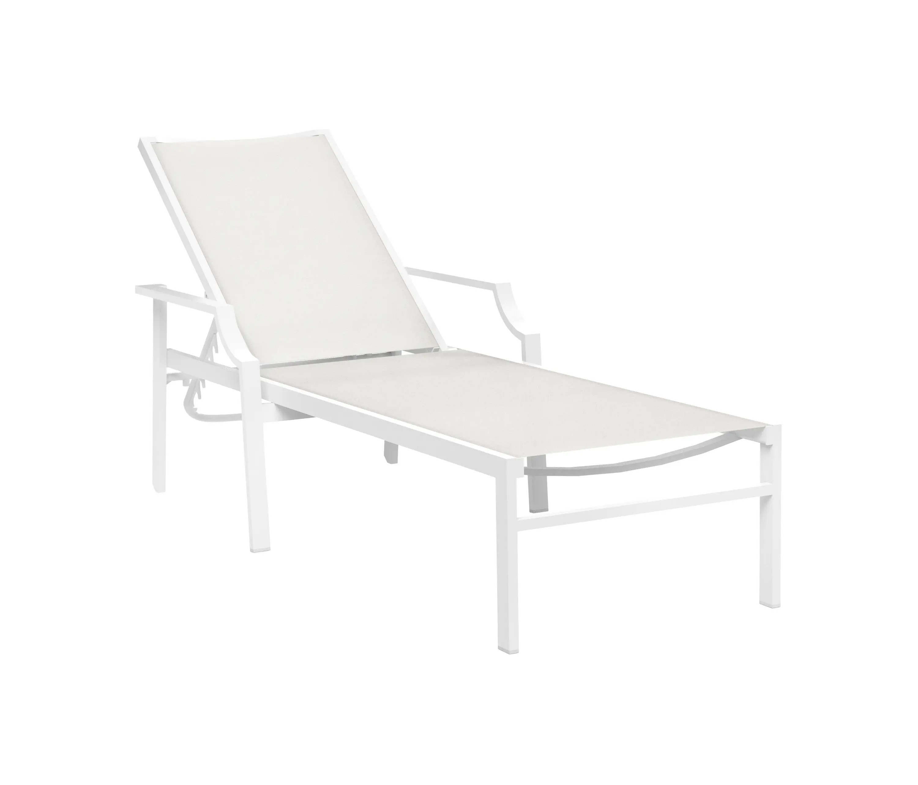 JANUS et Cie - Fiore Stackable Chaise Lounge with Arms
