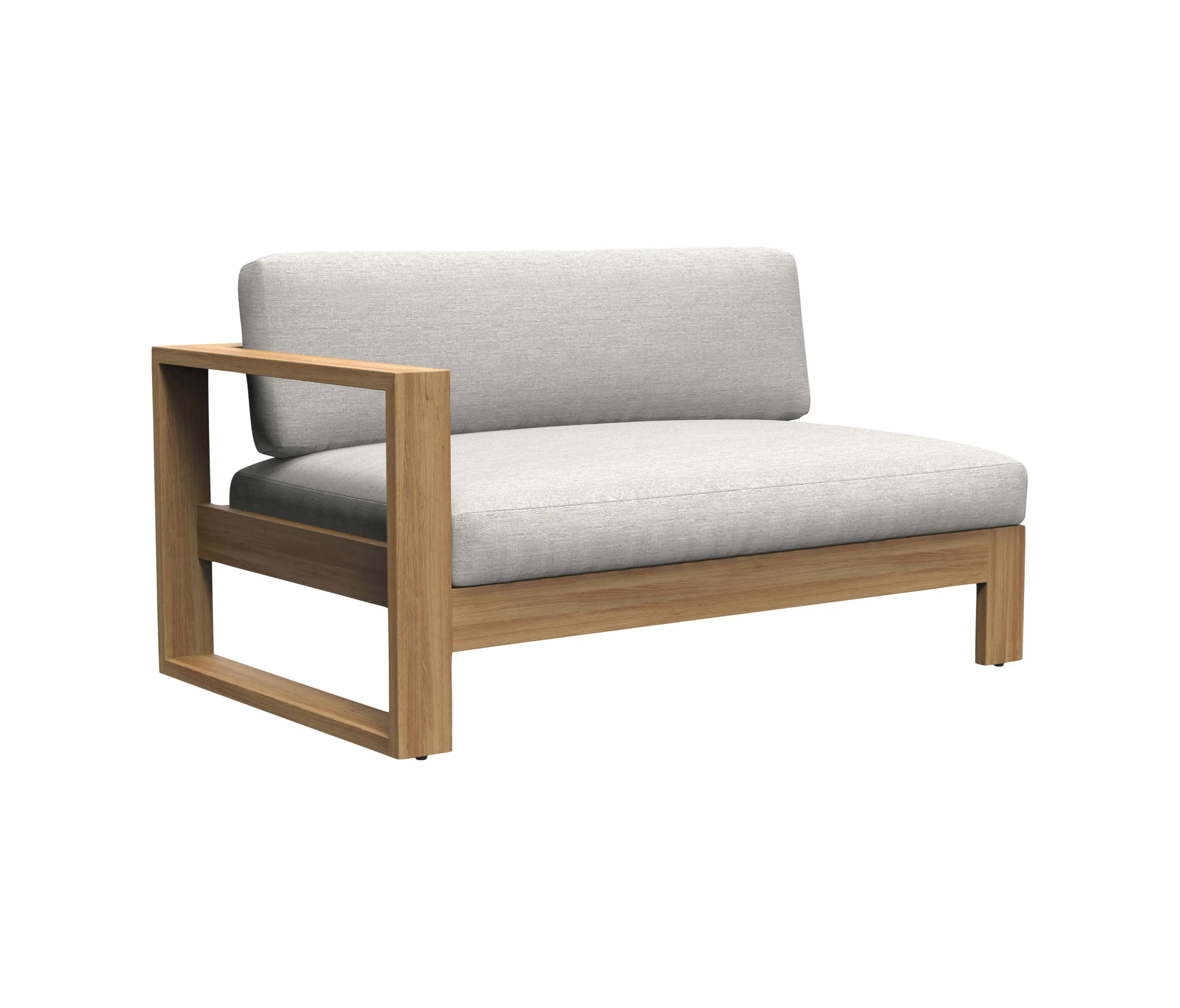 JANUS et Cie - Matisse Teak Module 2 Seat Right