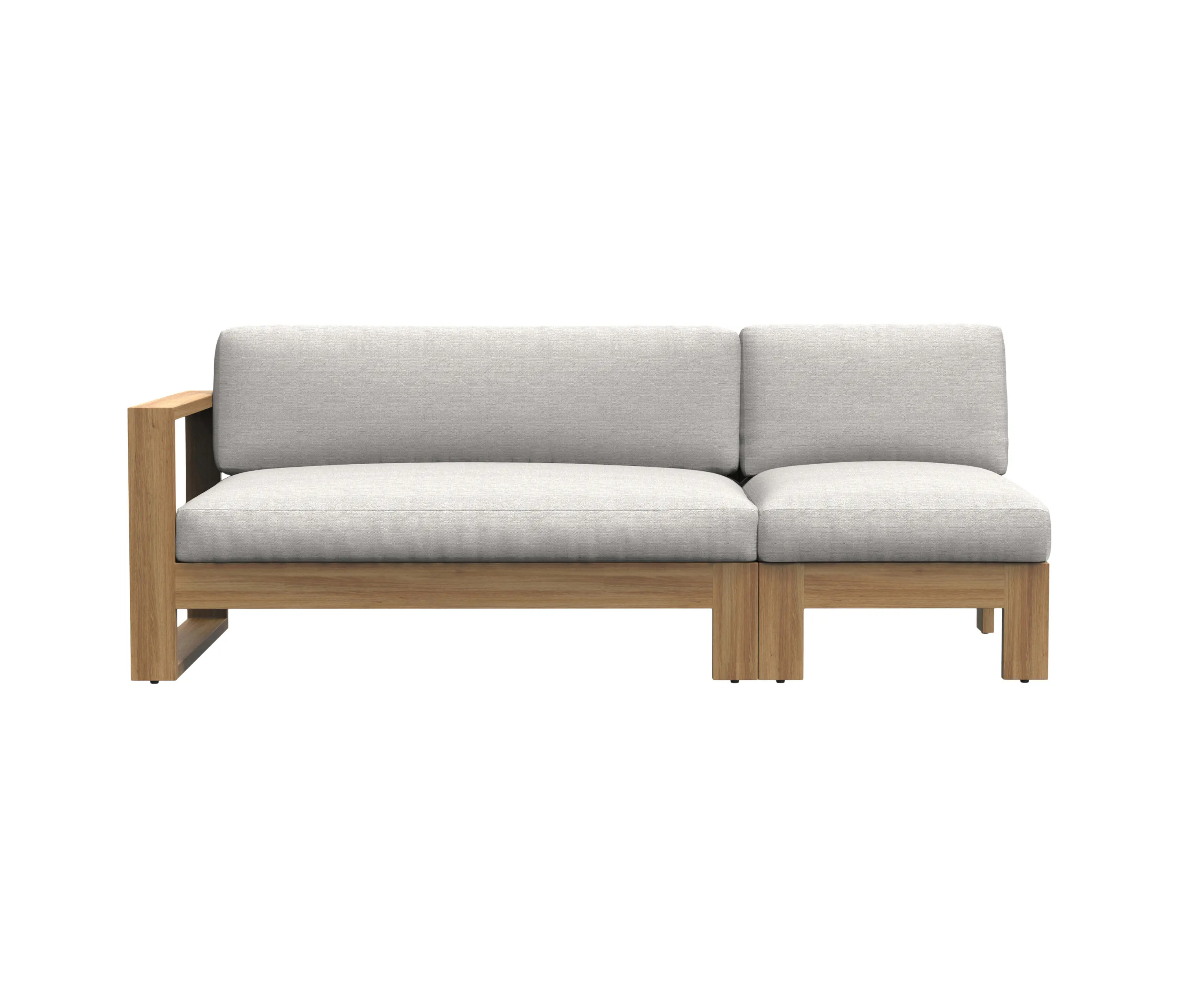 JANUS et Cie - Matisse Teak Module 2 Seat Right