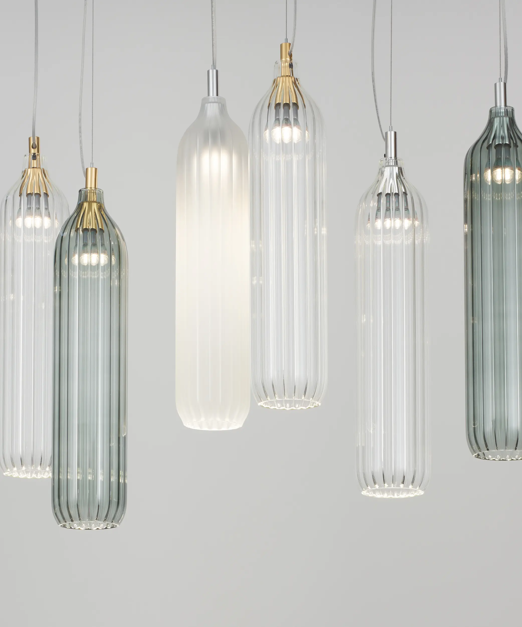 Tom Kirk Lighting - Flute Wall Light polished nickel