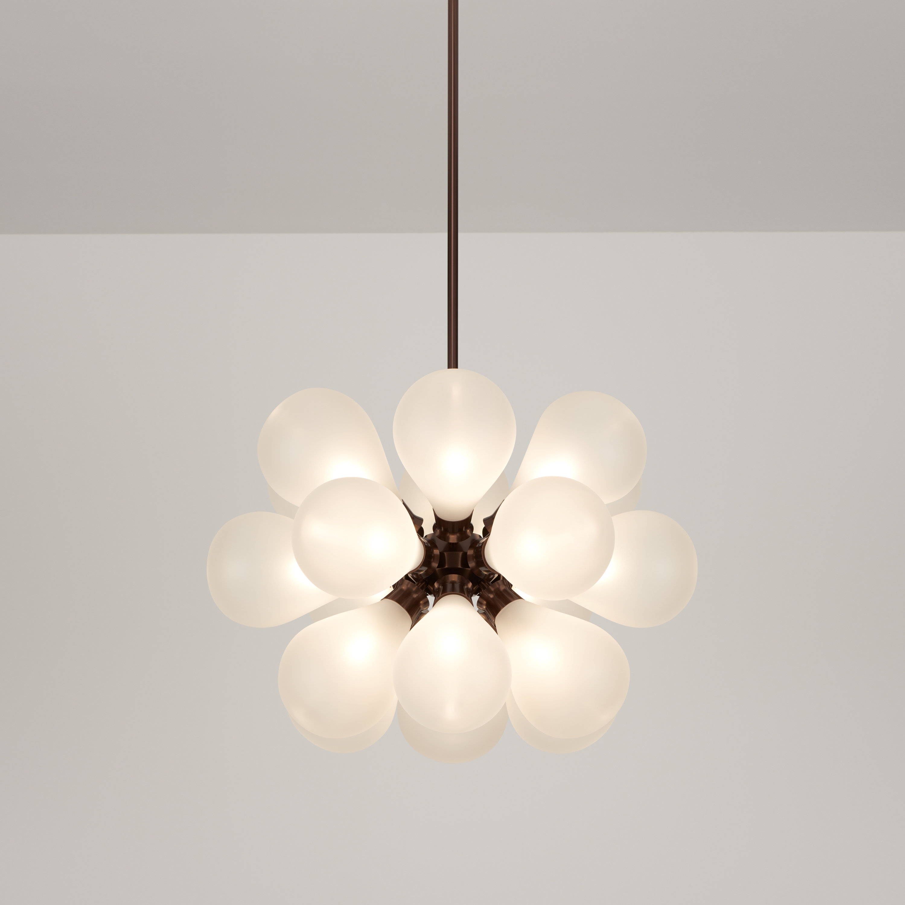 Display product Cintola Maxi Pendant satin bronze from manufacturer Tom Kirk Lighting