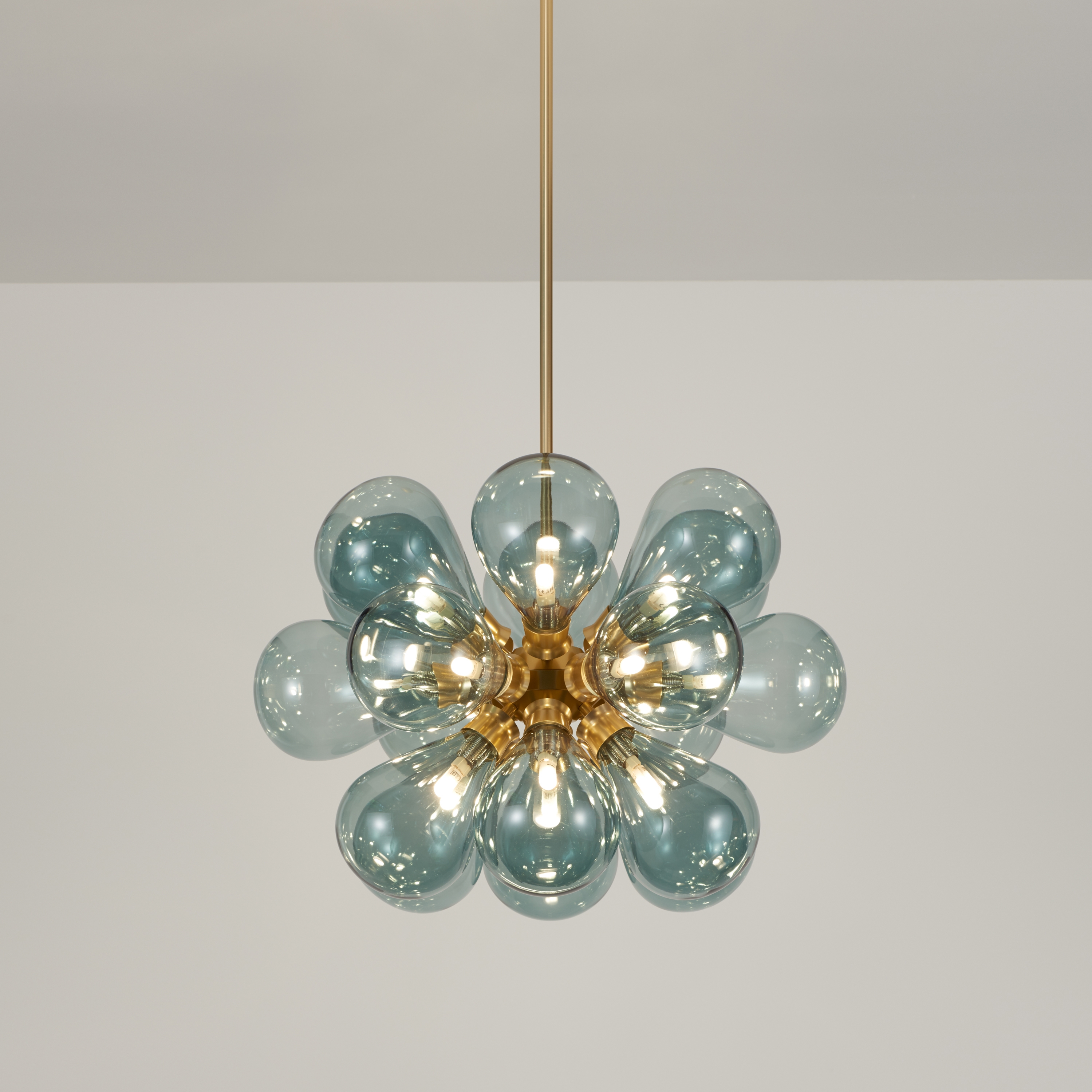 Display product Cintola Maxi Pendant satin gold from manufacturer Tom Kirk Lighting