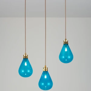 Display product Cintola Pendant satin gold from manufacturer Tom Kirk Lighting