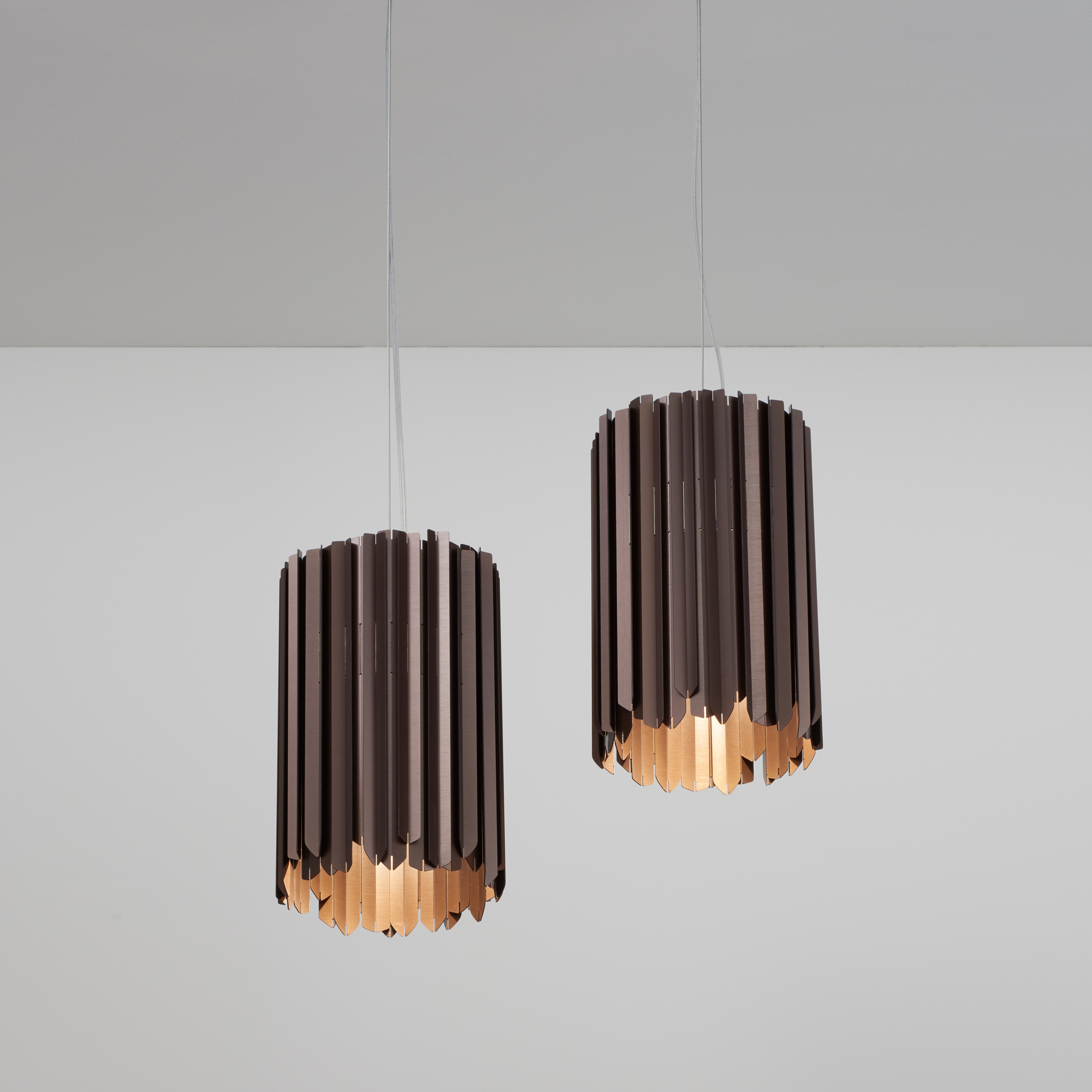 Facet Pendant satin bronze