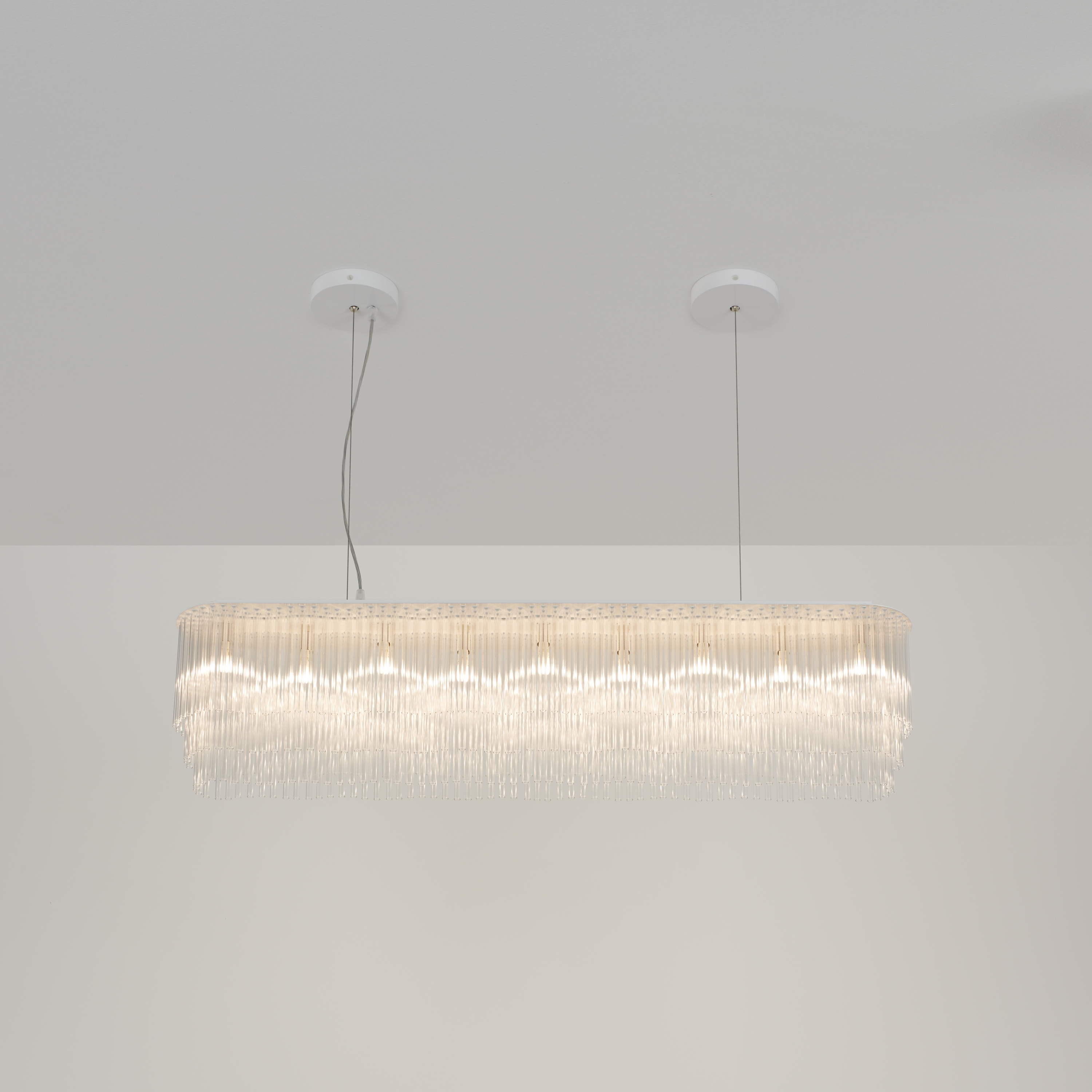 Linear Chandelier Thin powdercoated