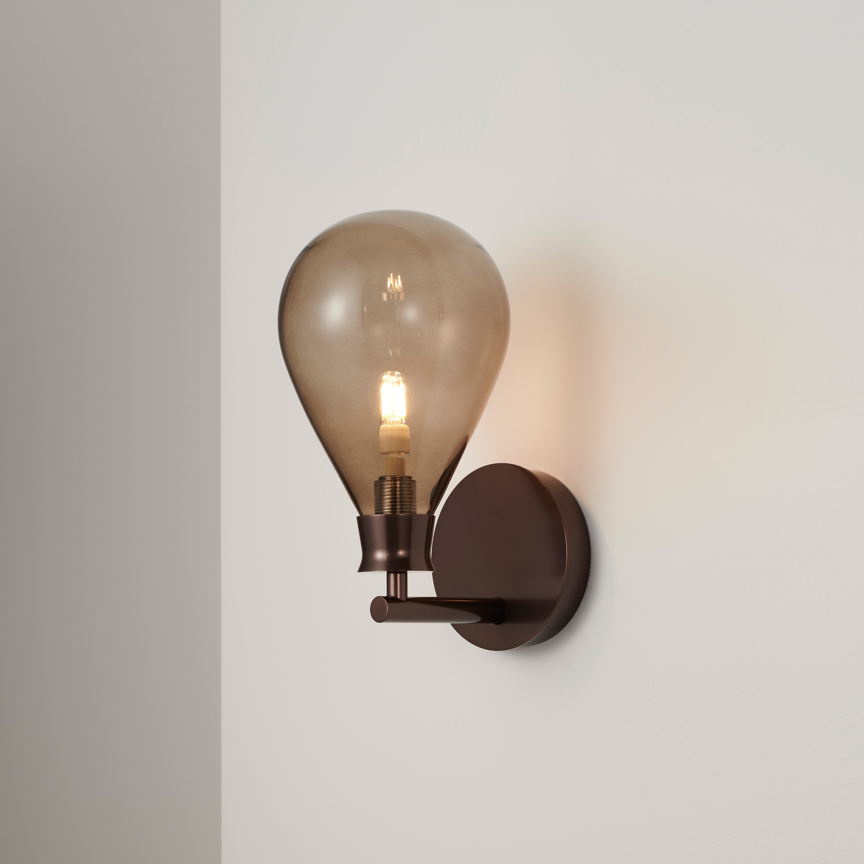 Display product Cintola Wall Light satin bronze from manufacturer Tom Kirk Lighting