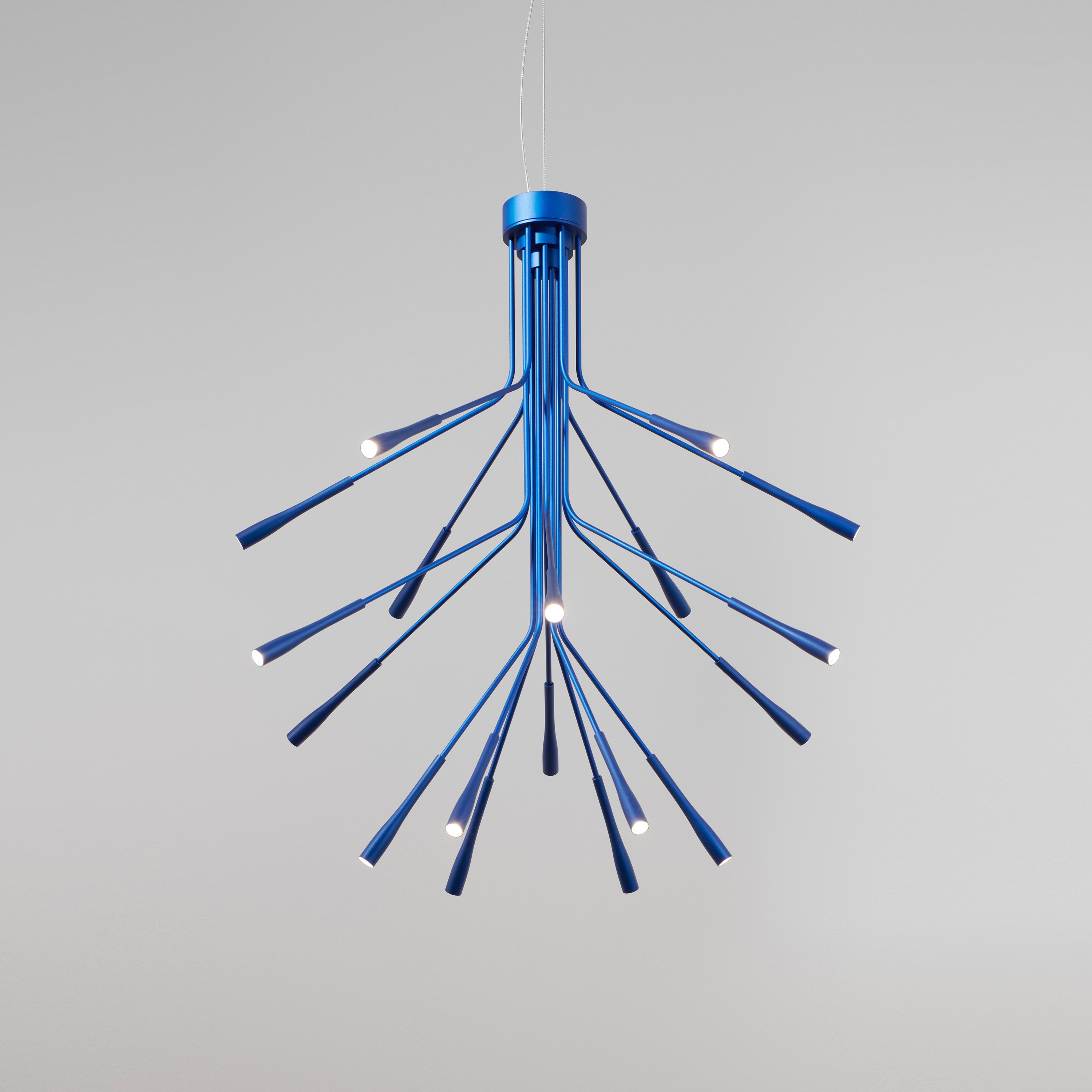 Lightweight Chandelier bead-blasted blue