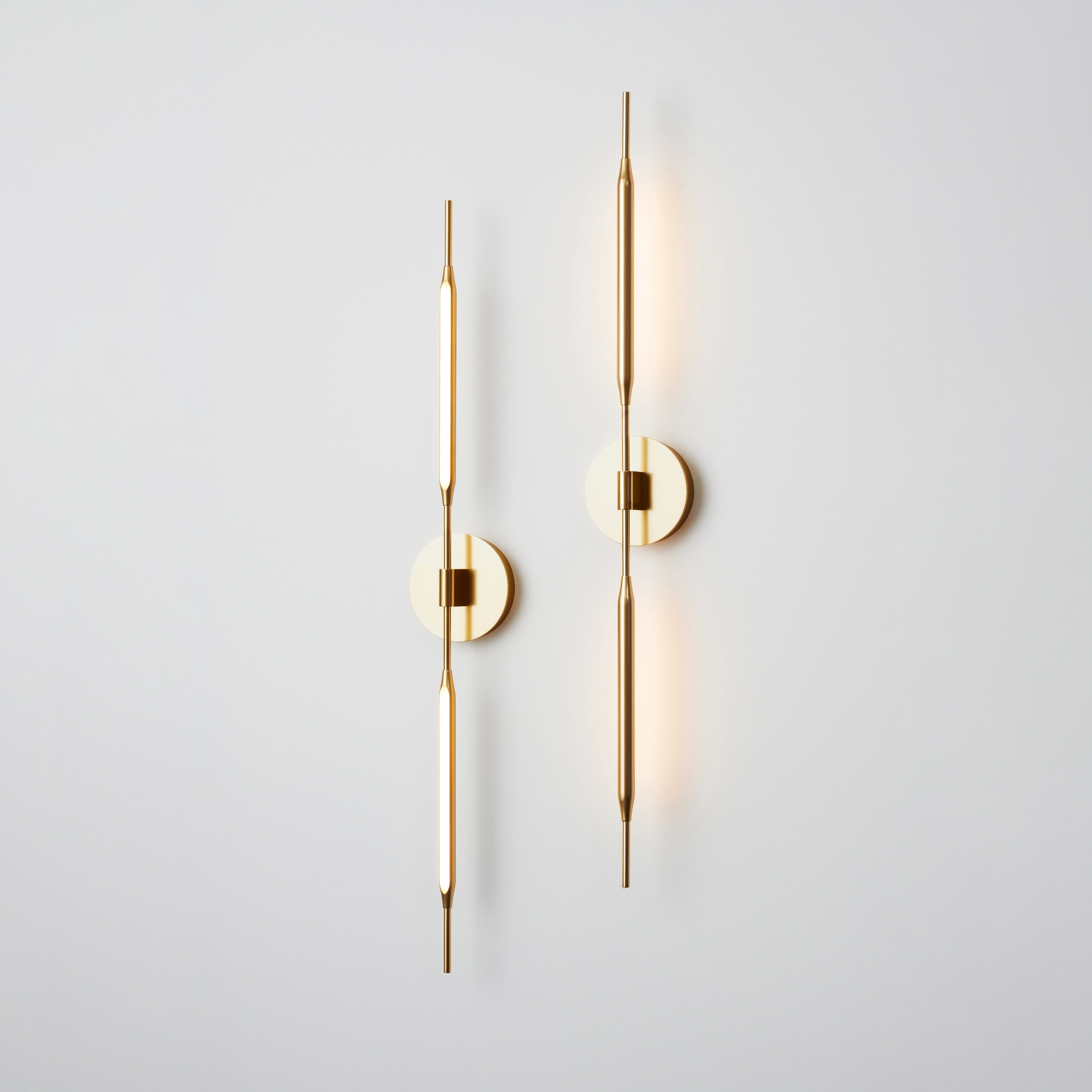 Reed Wall Light satin gold
