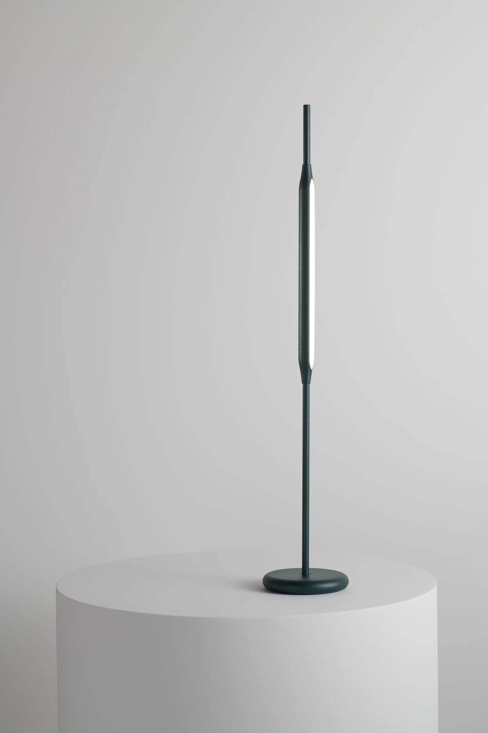 Tom Kirk Lighting - Reed Table Light small fir green powdercoat