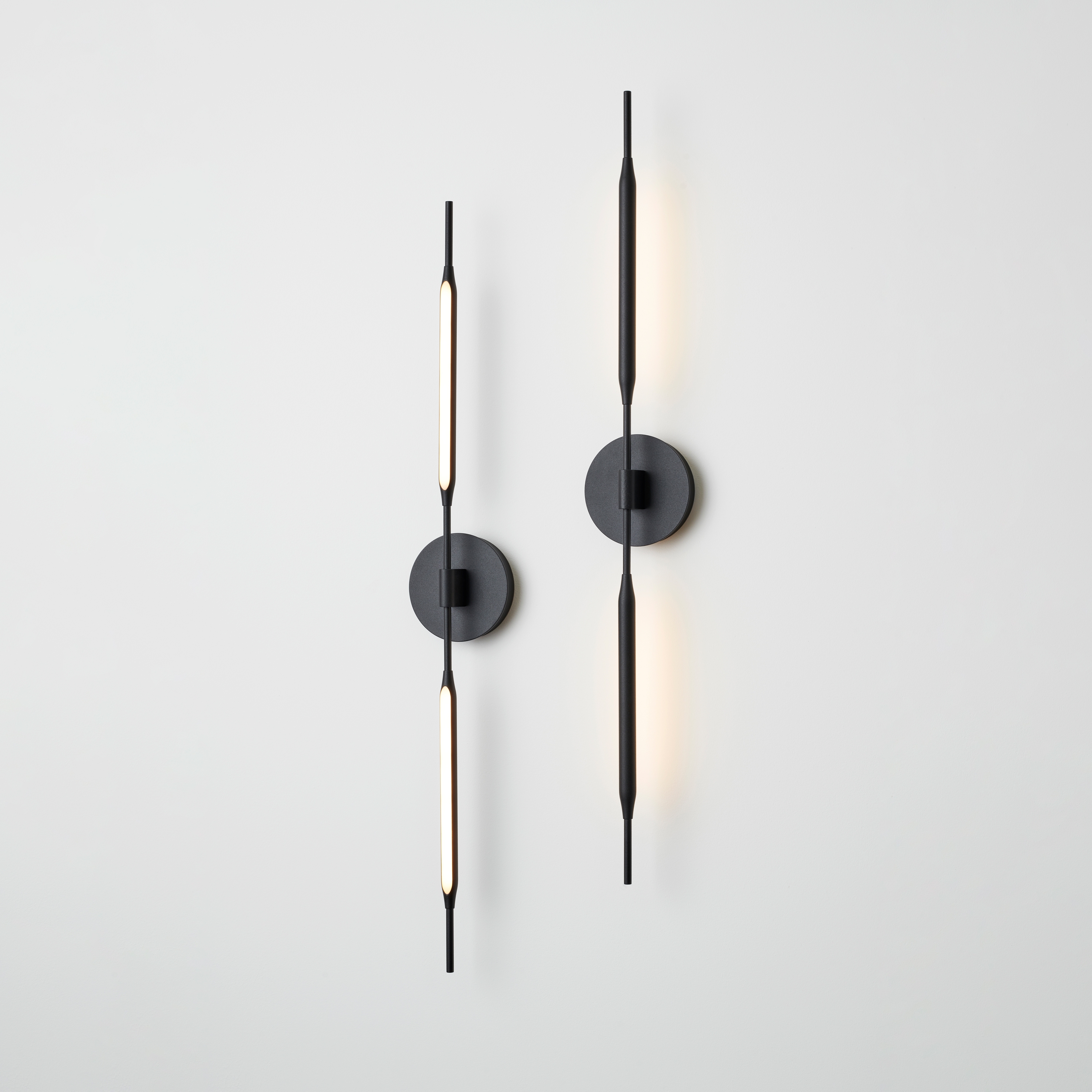 Reed Wall Light matt-black powdercoat