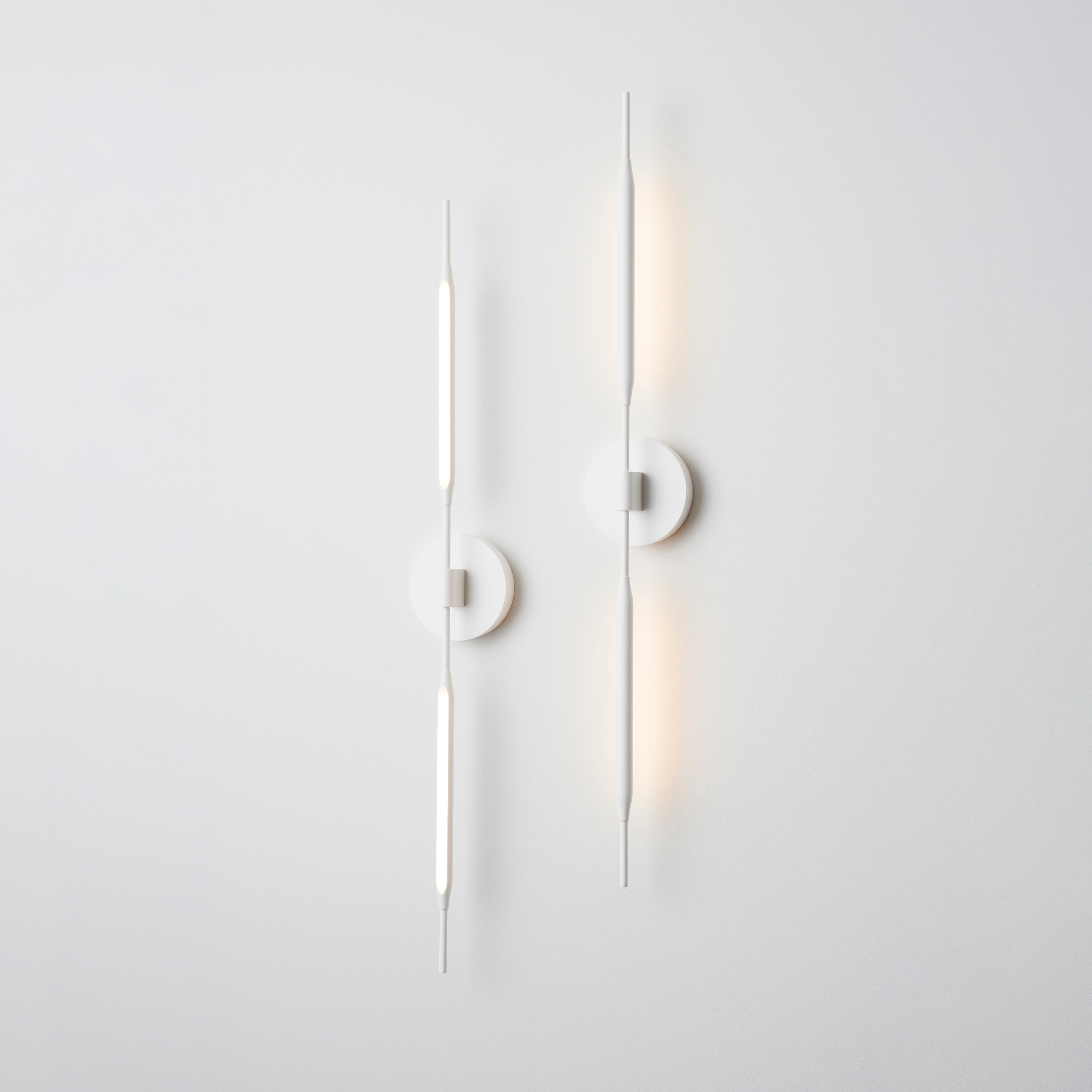 Display product Reed Wall Light matt-white powdercoat from manufacturer Tom Kirk Lighting