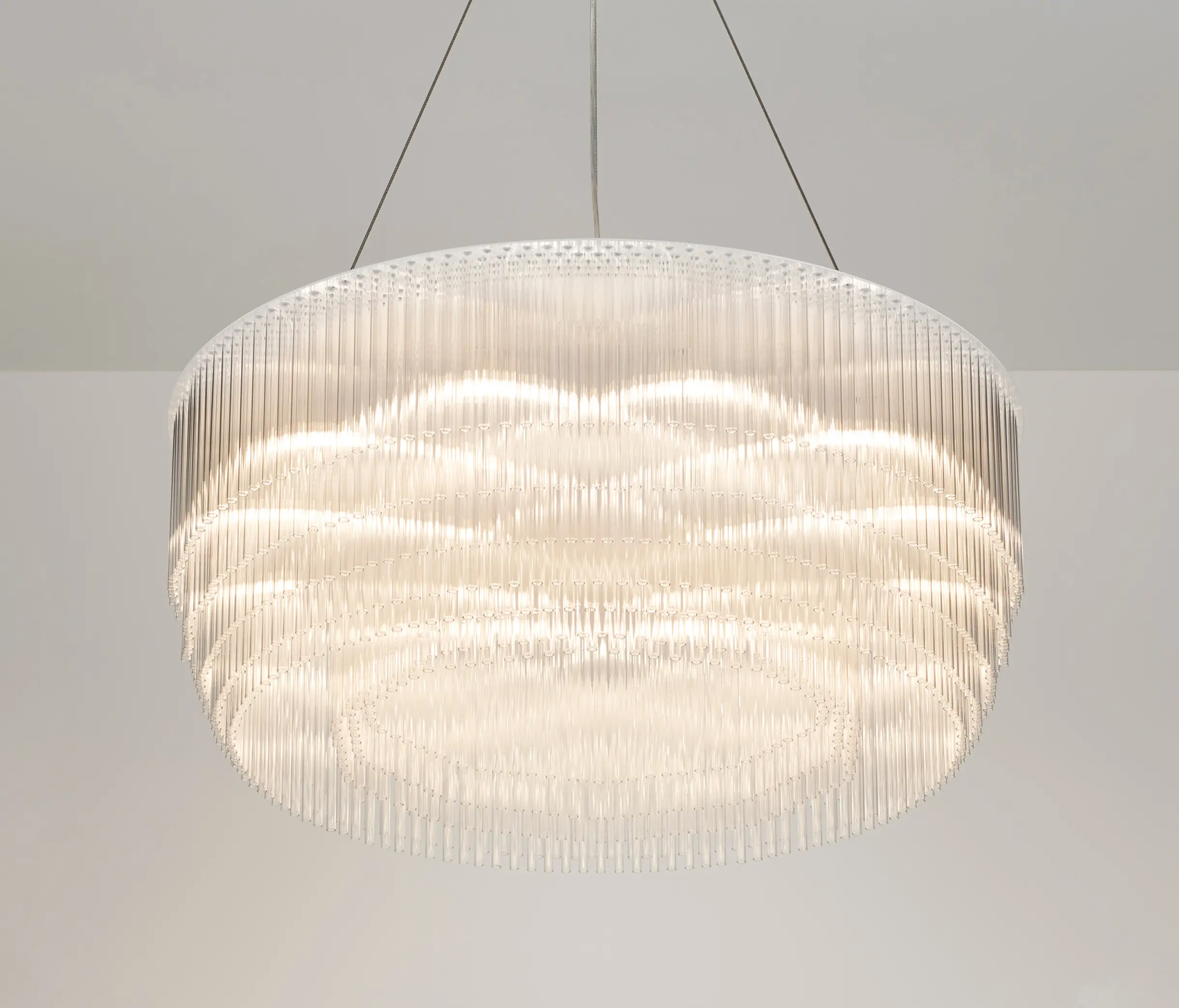 Tom Kirk Lighting - Ring Chandelier polished chrome
