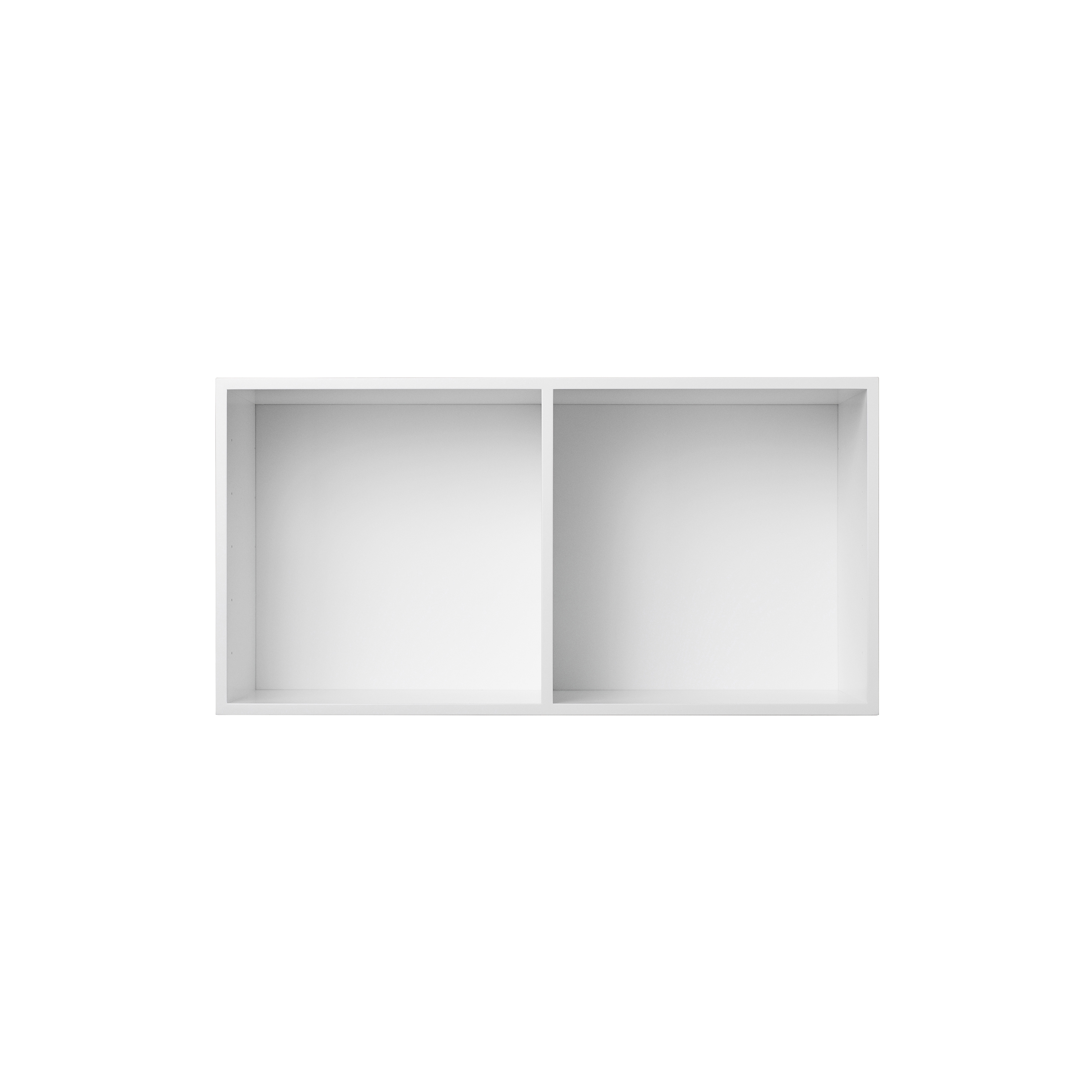 Bookcase Polar White Half-Size Horizontal M30
