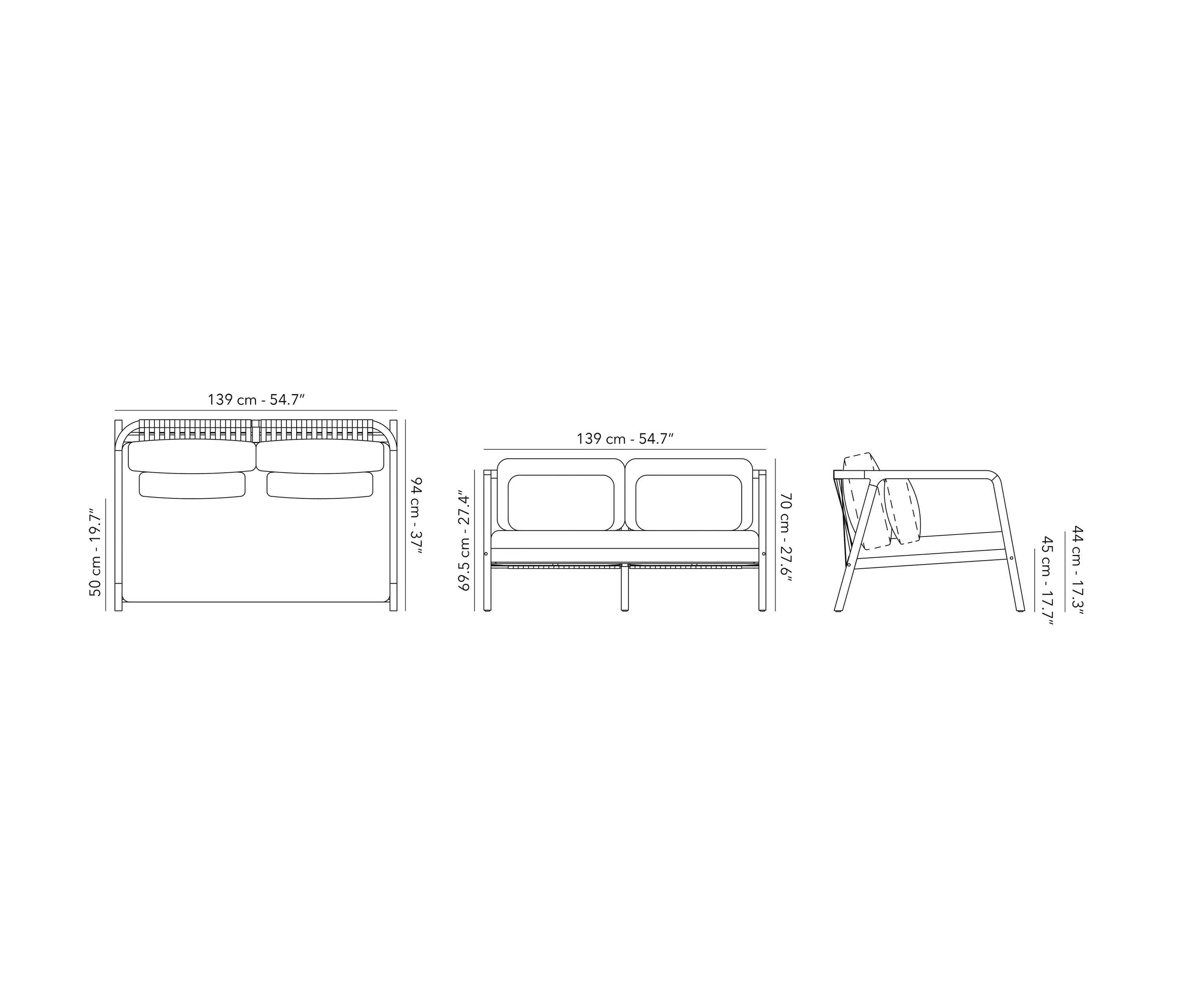 Jardinico - Sofa 2S
