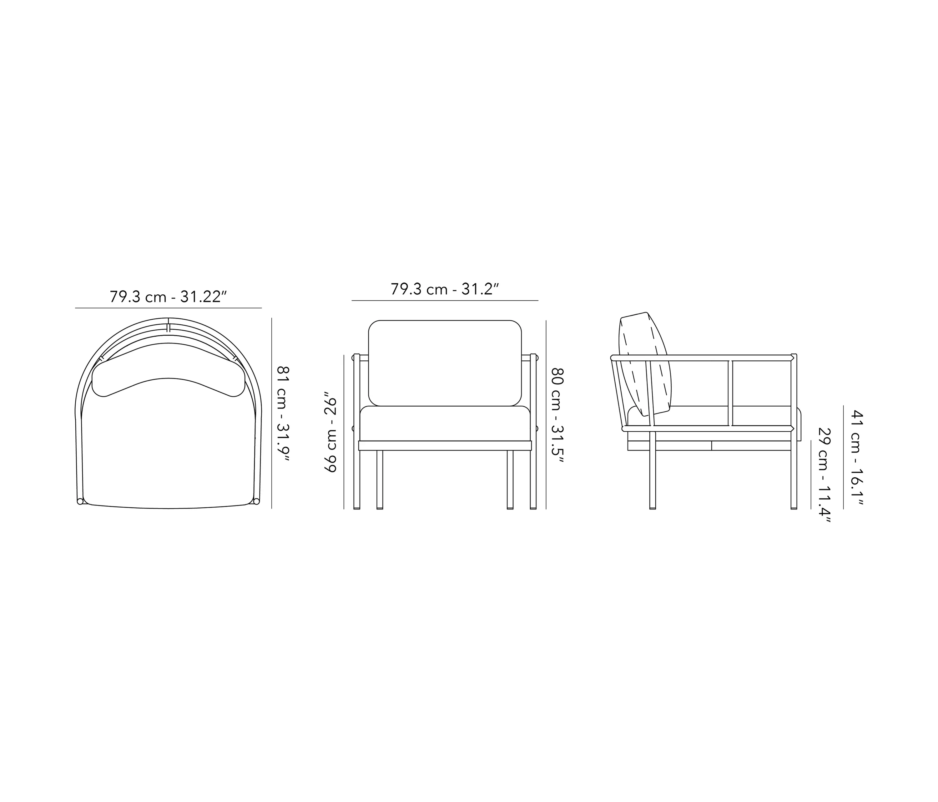 Jardinico - Lounge chair 1S