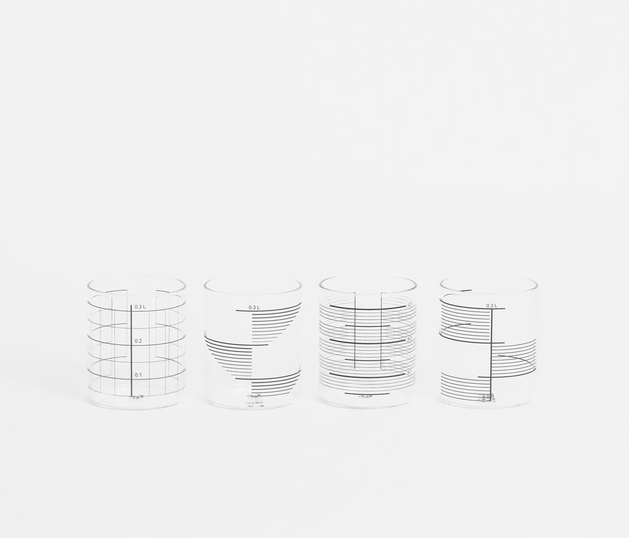 tre product - 0,3L Glass Rectangle Stripes